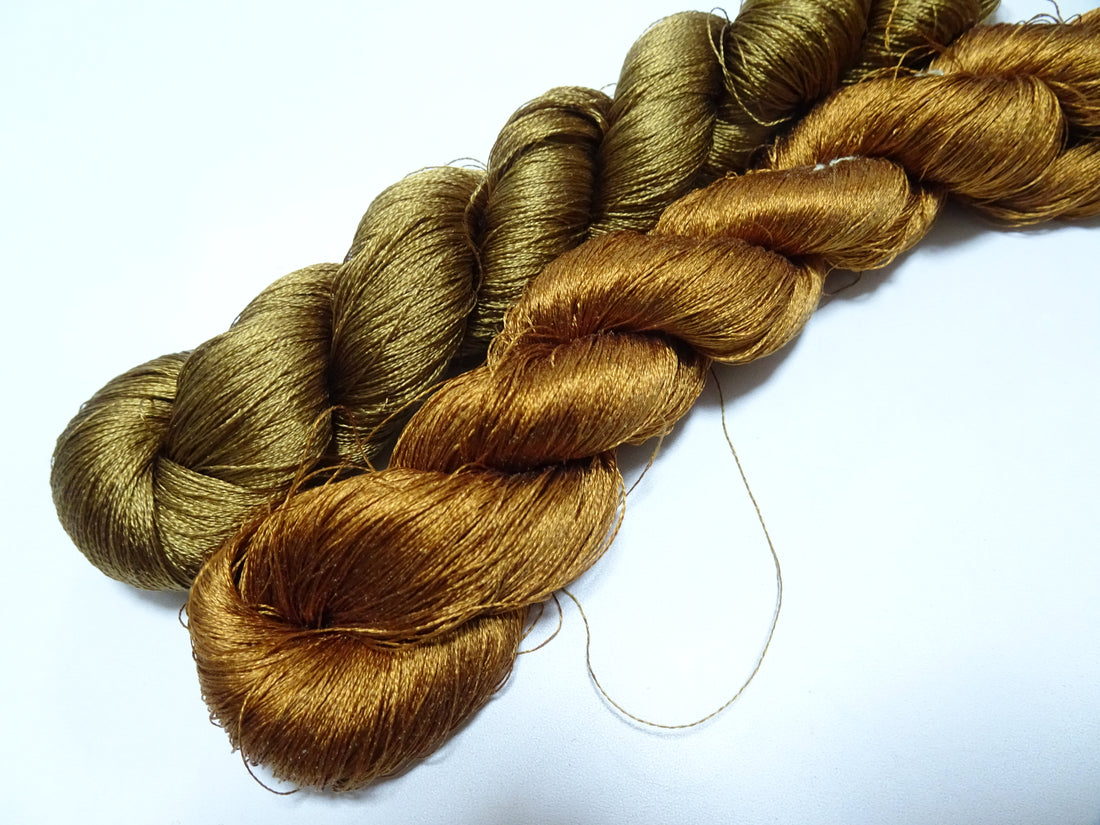 Japanese Vintage Twisted Silk Thread 2sets Embroidery 16952