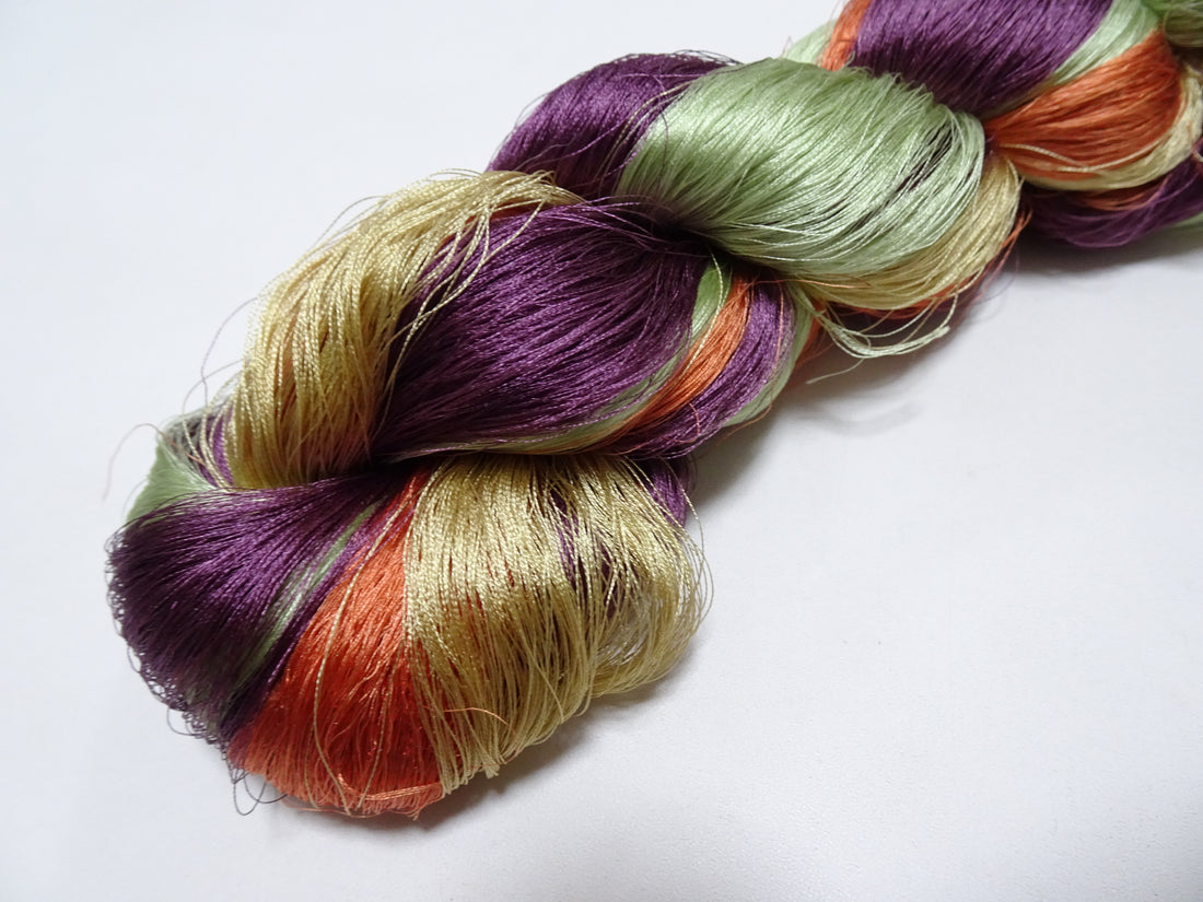 Japanese Vintage Twisted Silk Thread Embroidery 15369