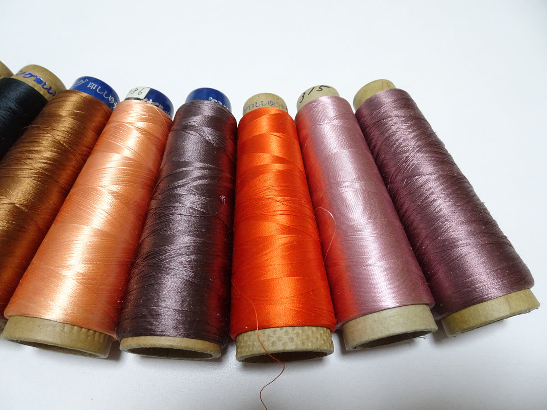 Special Price!! Japanese vintage silk thread 10sets embroidery Over 6,000 meters  16364