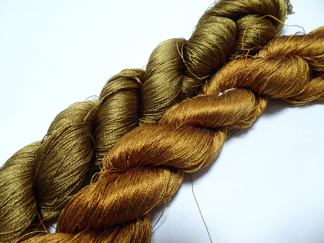 Japanese Vintage Twisted Silk Thread 2sets Embroidery 16952