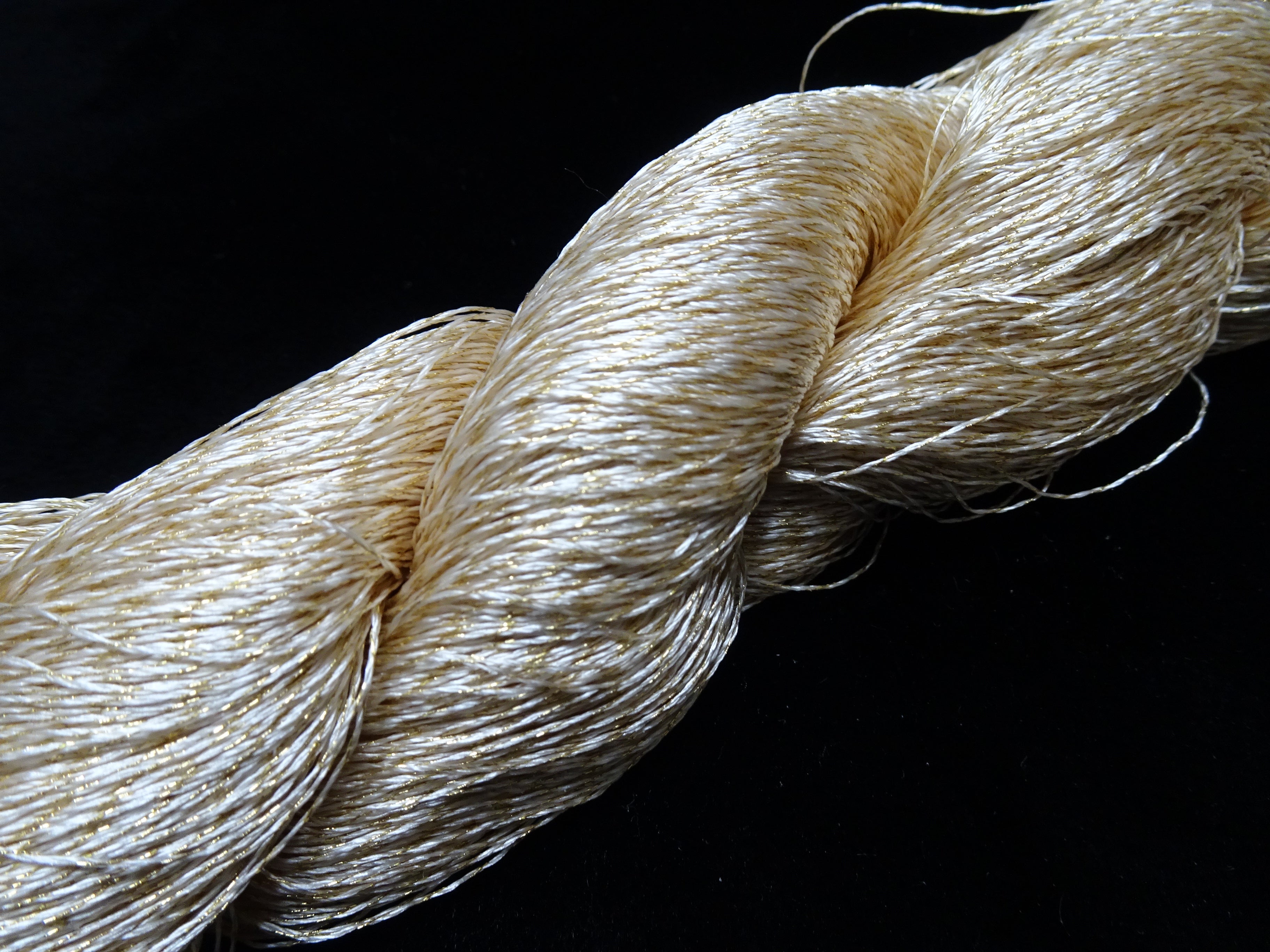 Japanese Vintage High Class Rare Silk Thread Mixture of Gold embroidery 17896