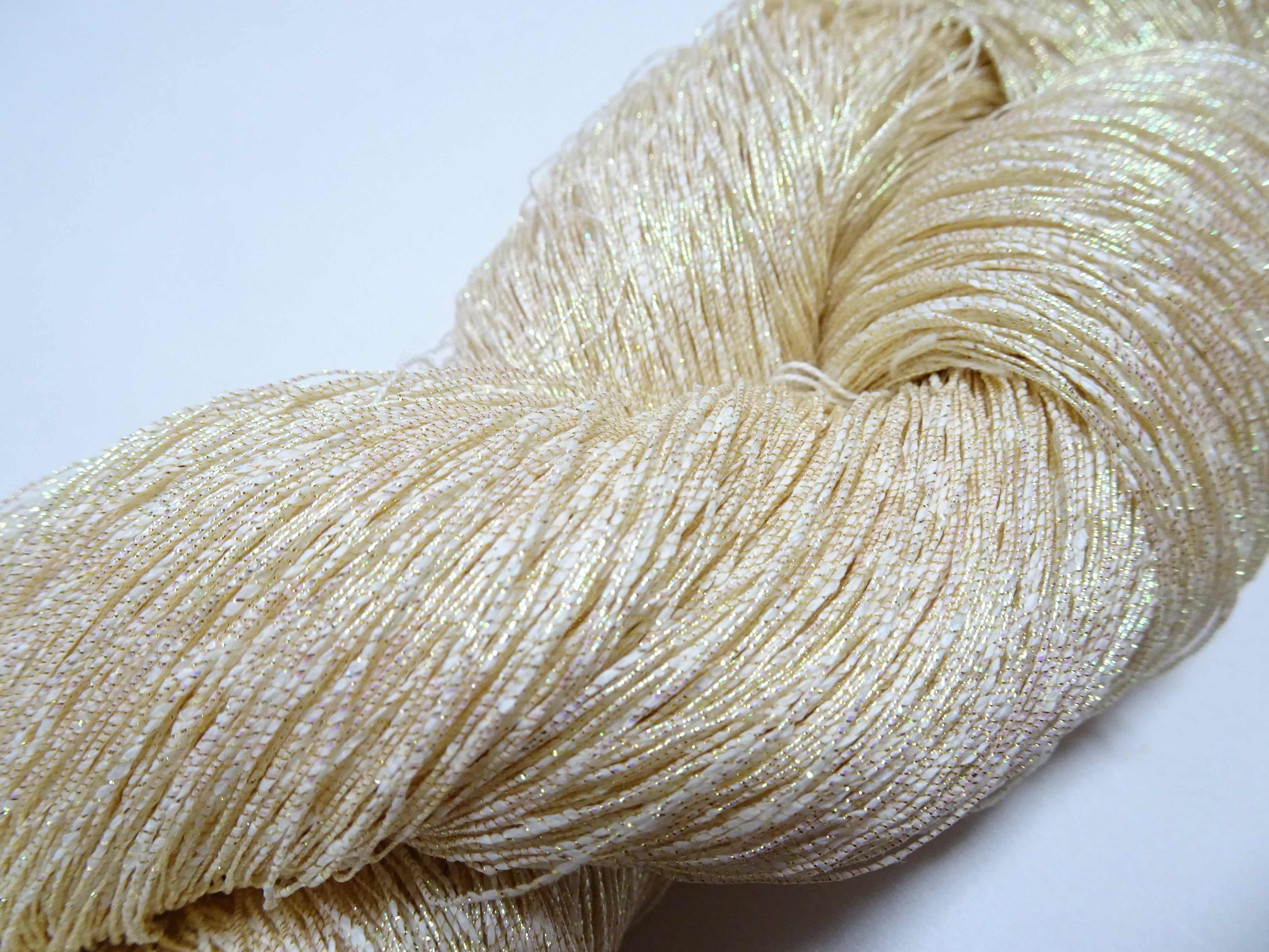 Japanese Vintage Sufu Tsumugi Metallic Thread Embroidery 16473