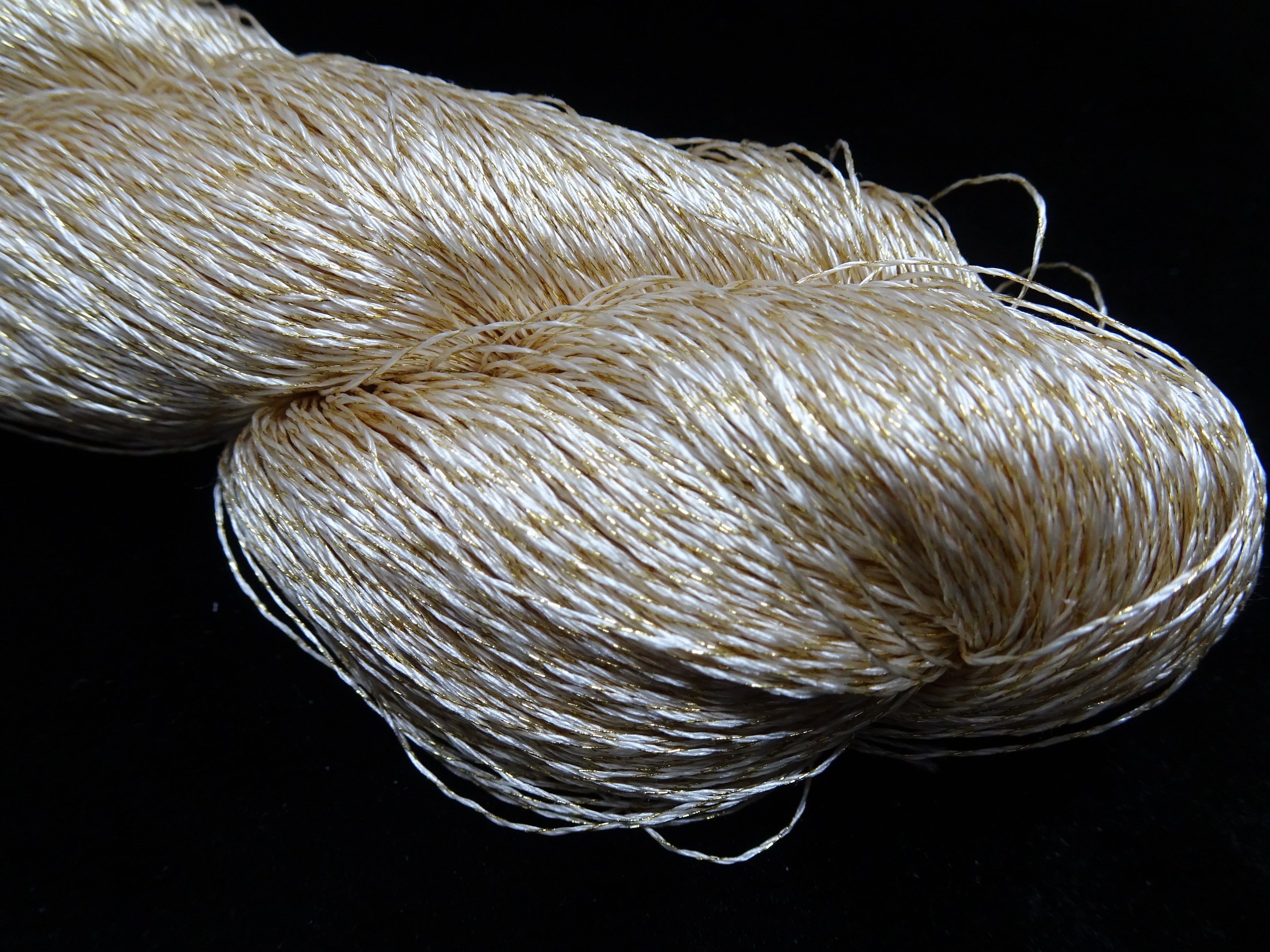 Japanese Vintage High Class Rare Silk Thread Mixture of Gold embroidery 17896