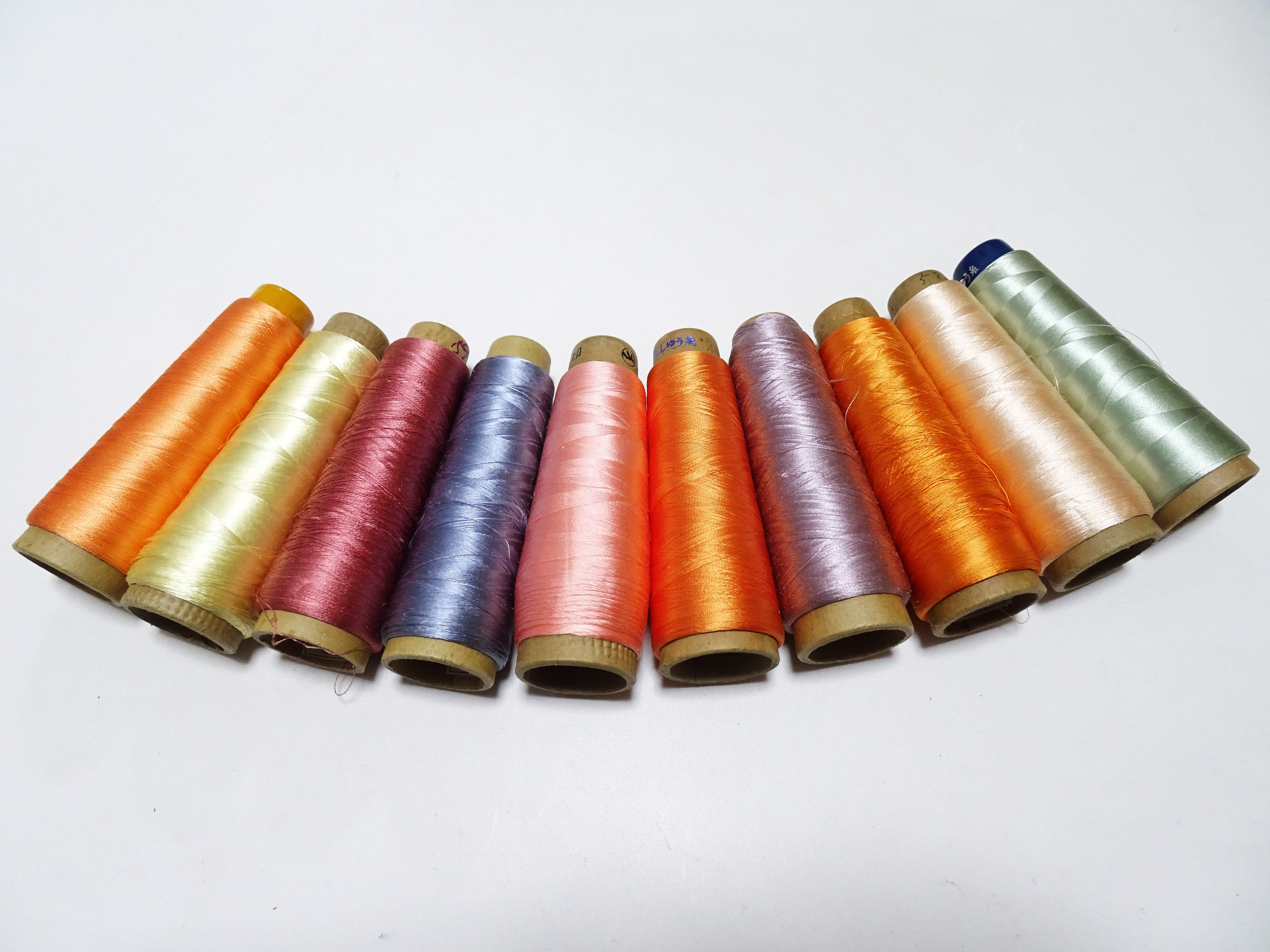 Special Price!! Japanese vintage silk thread 10sets embroidery Over 6,000 meters  16365