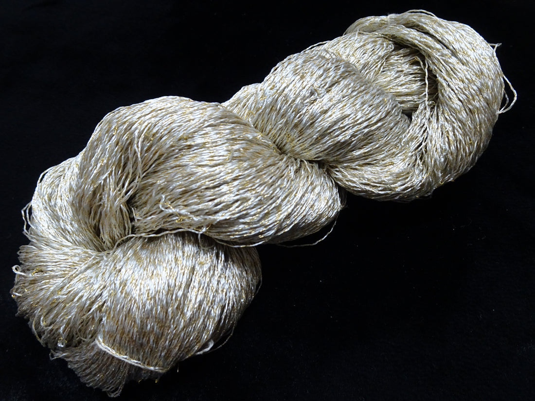 Japanese Vintage High Class Rare Silk Thread Mixture of Gold embroidery 17897