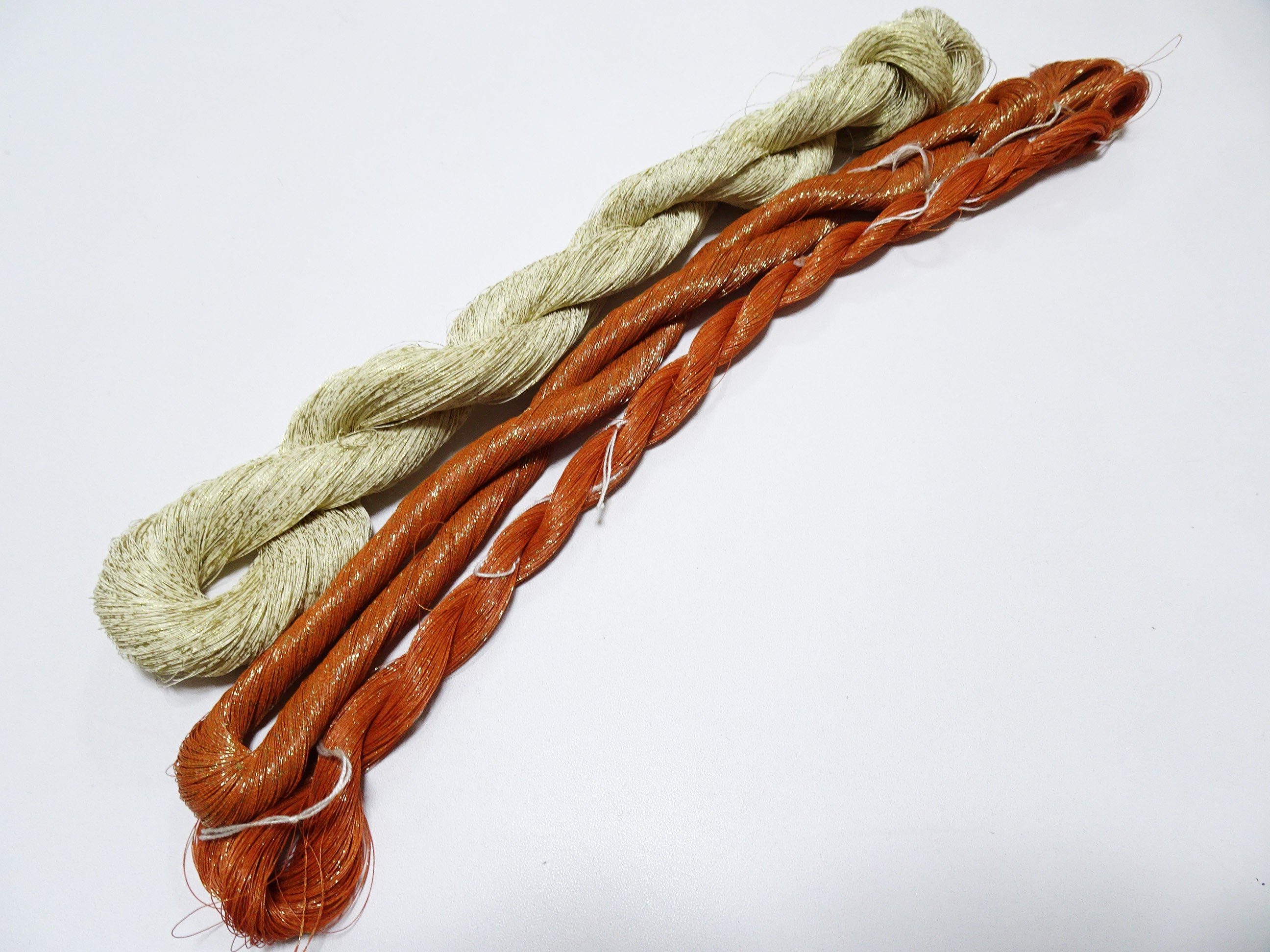 Special price! Japanese Vintage Super Rare Urushi (japanese lacquer) Kinsunago thread 3sets Over 1500M  0.16mm  12604