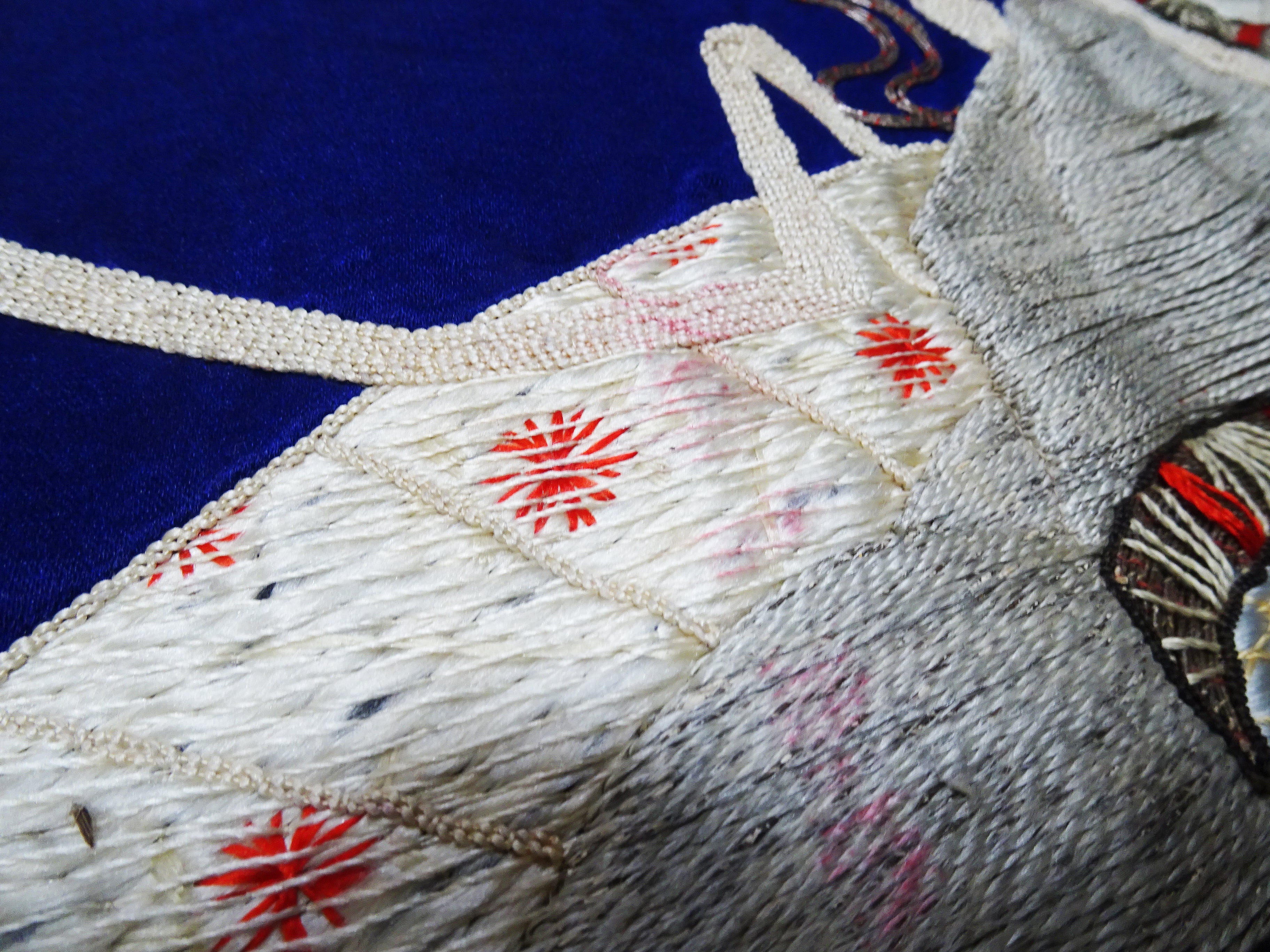 Japanese Antique high quality Super Rare Fukusa  Embroidery 7681