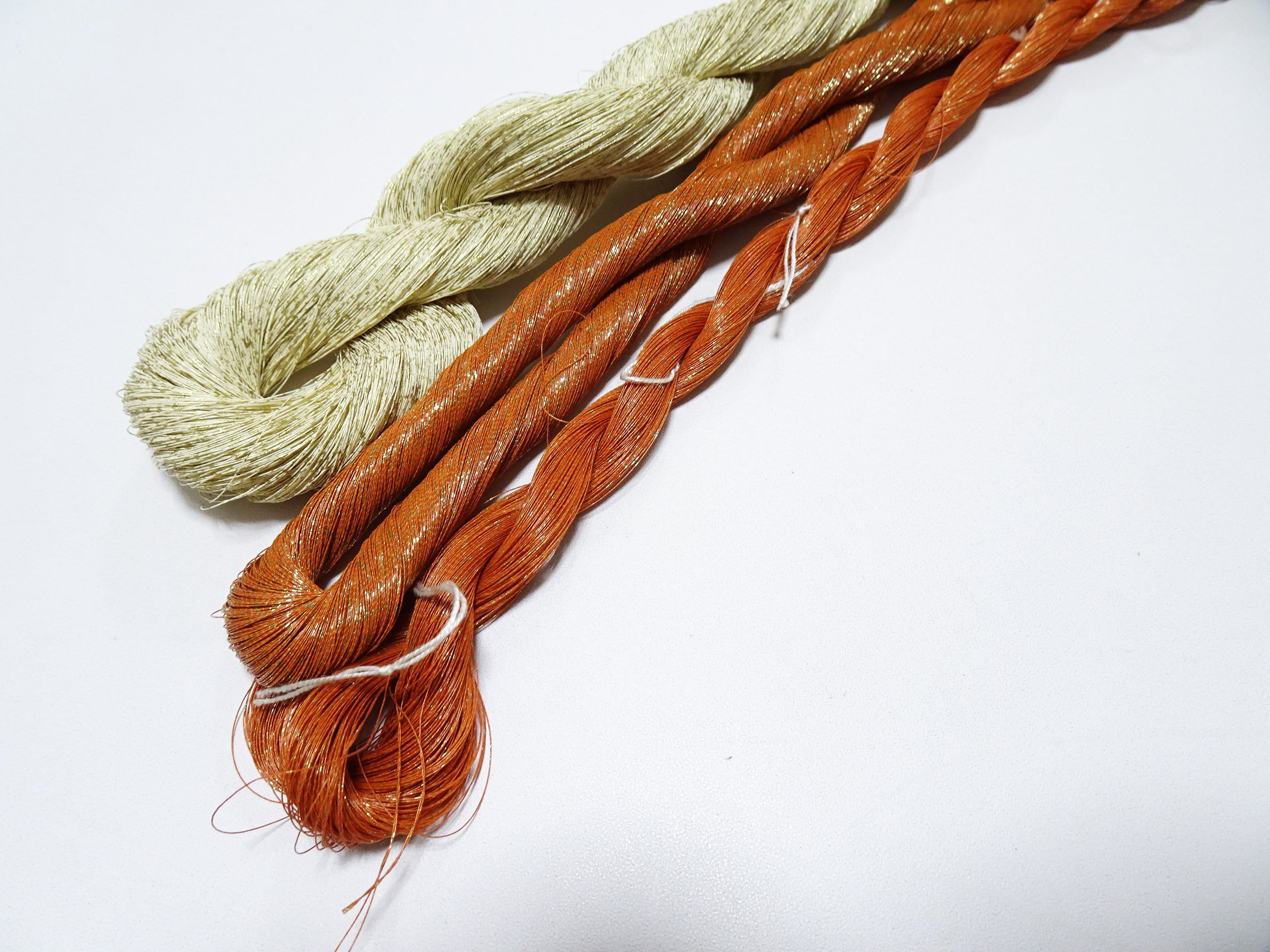 Special price! Japanese Vintage Super Rare Urushi (japanese lacquer) Kinsunago thread 3sets Over 1500M  0.16mm  12604