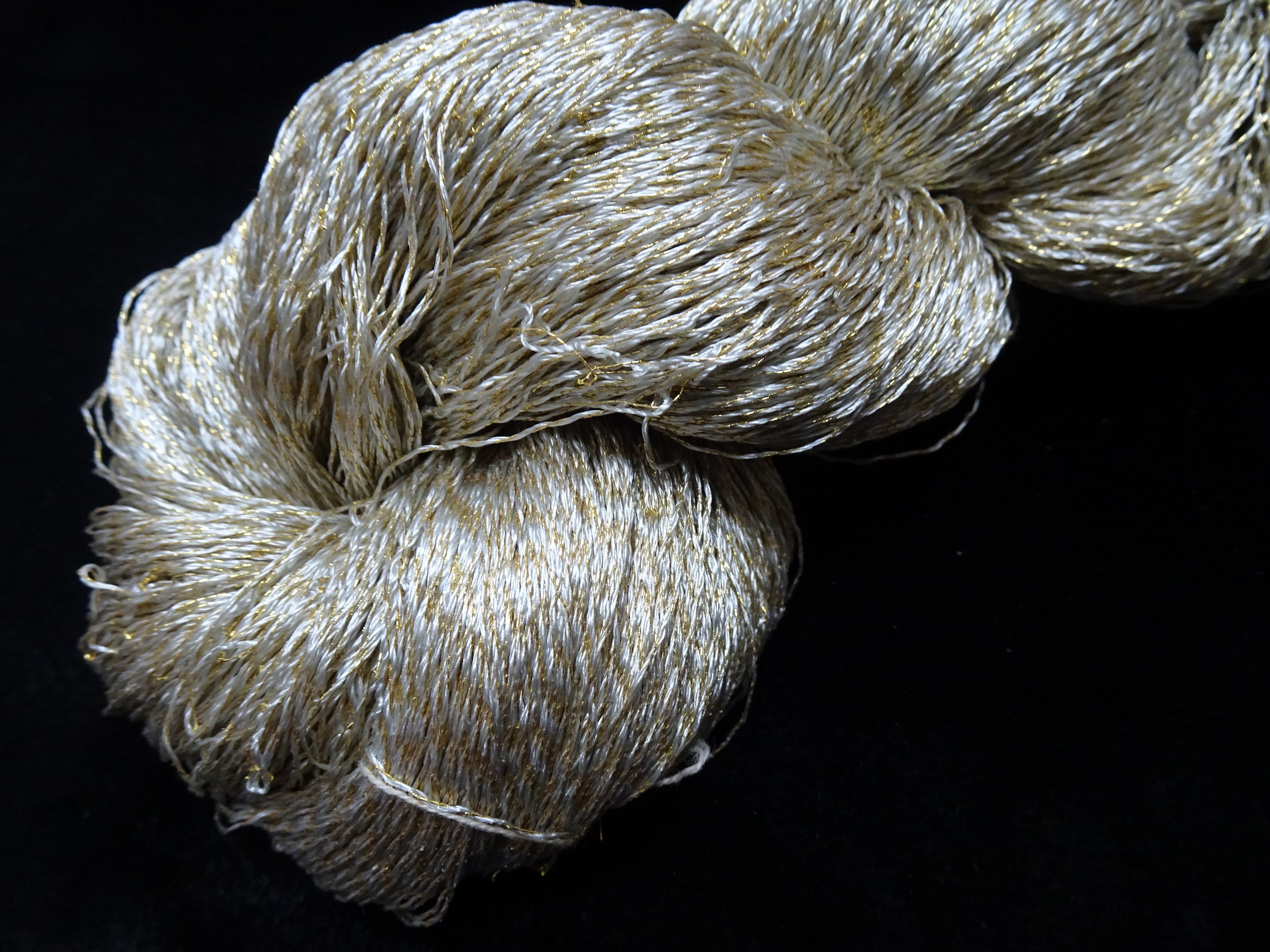 Japanese Vintage High Class Rare Silk Thread Mixture of Gold embroidery 17897