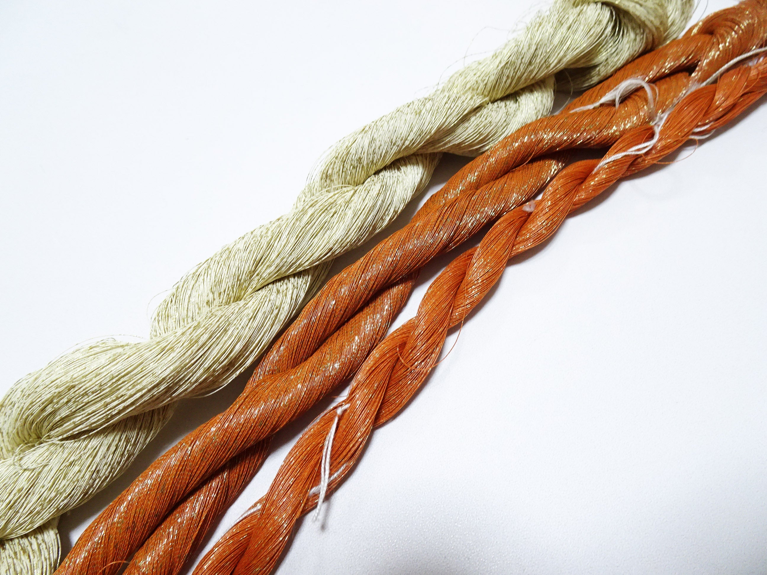 Special price! Japanese Vintage Super Rare Urushi (japanese lacquer) Kinsunago thread 3sets Over 1500M  0.16mm  12604