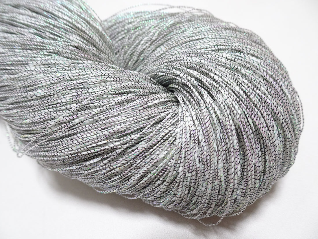 Japanese Vintage Sufu Tsumugi Metallic Thread Embroidery 16474