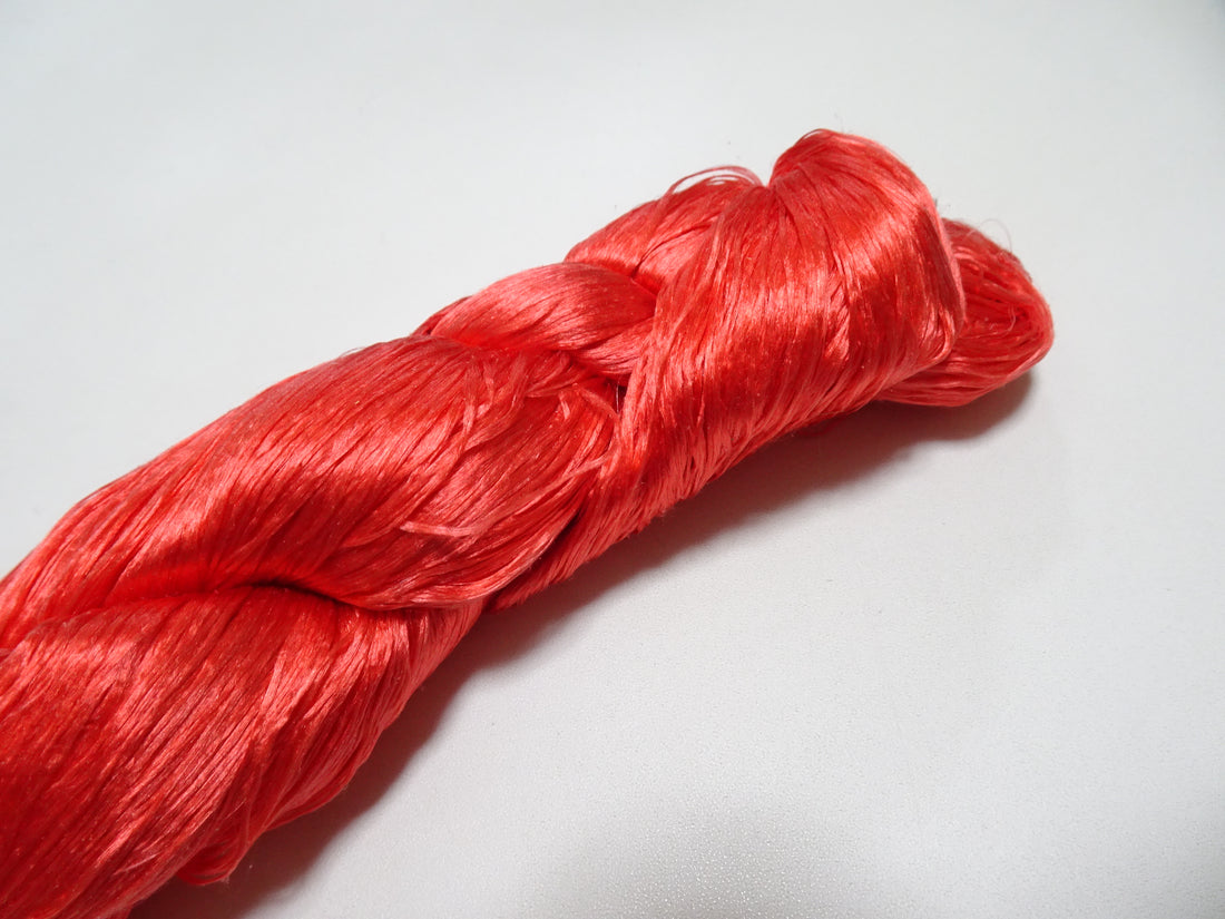 Japanese Vintage loose Twisted Silk Thread Embroidery 14537