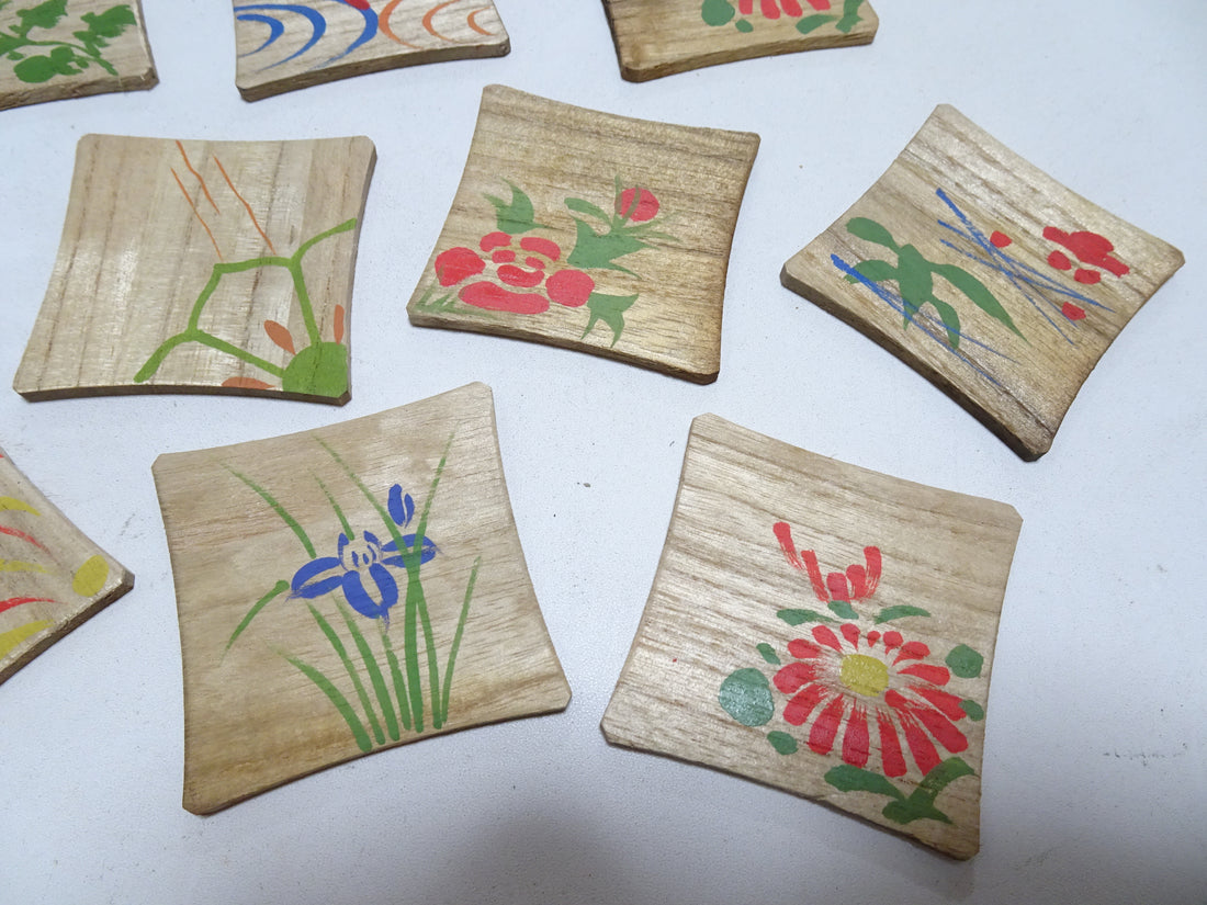 Vintage Japanese Wooden Thread Spools 10sets 17452
