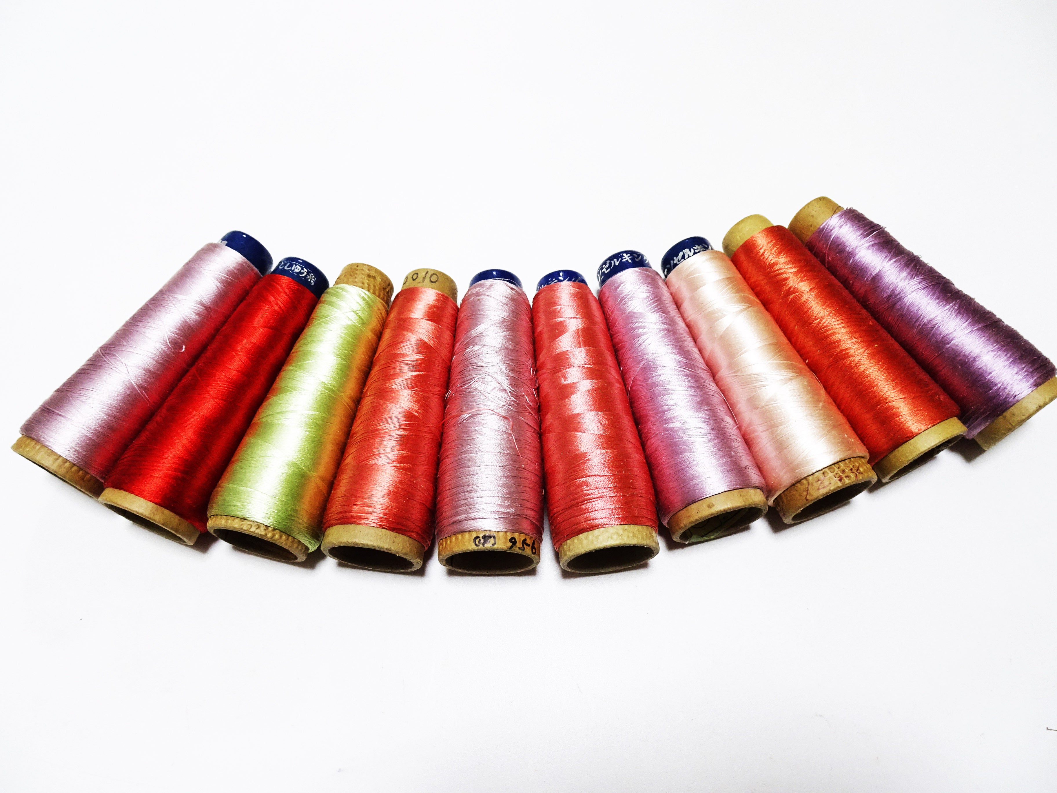 Special Price!! Japanese vintage silk thread 10sets embroidery Over 6,000 meters  16367