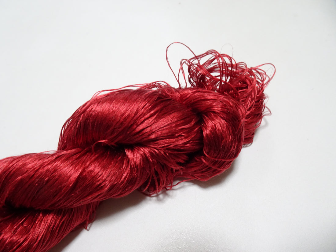 Japanese Vintage loose Twisted Silk Thread Embroidery 14538