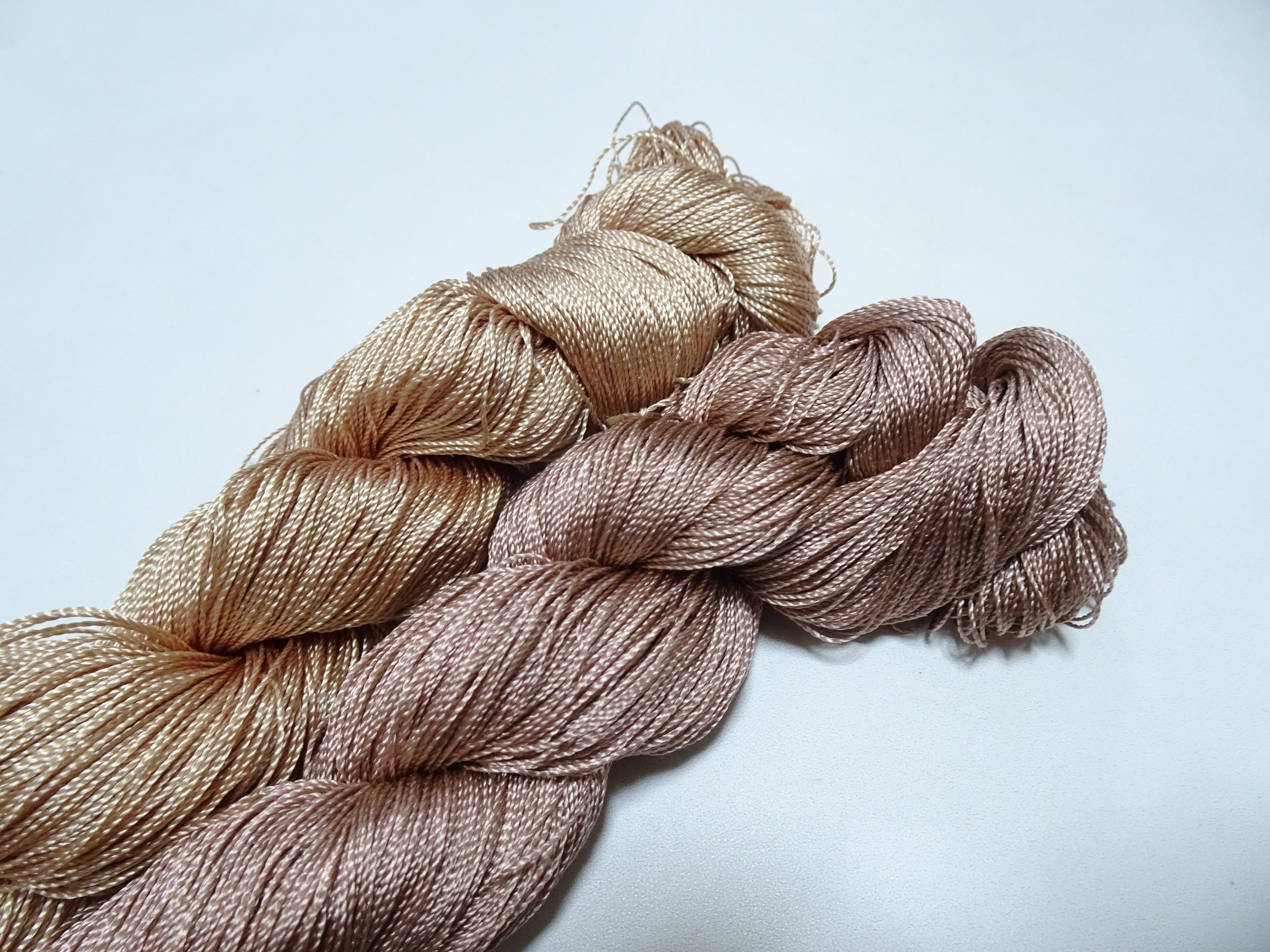 Japanese Vintage Strong Twisted Silk Thread 2sets Embroidery & Weaving 15597