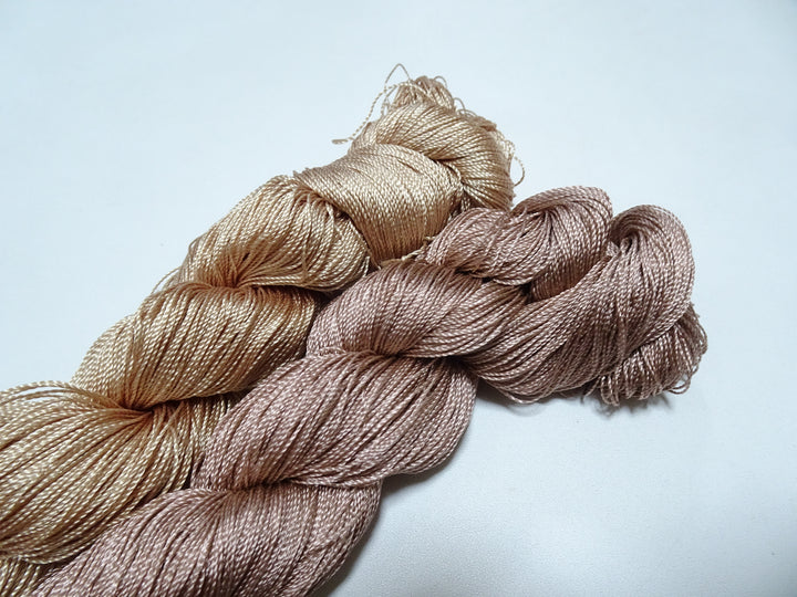 Japanese Vintage Strong Twisted Silk Thread 2sets Embroidery & Weaving 15597