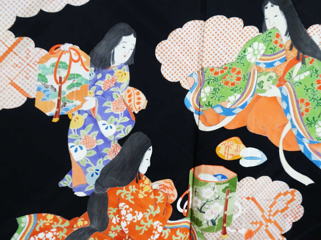 Japanese Antique high quality Super Rare Musou(reversible) Haori  7456