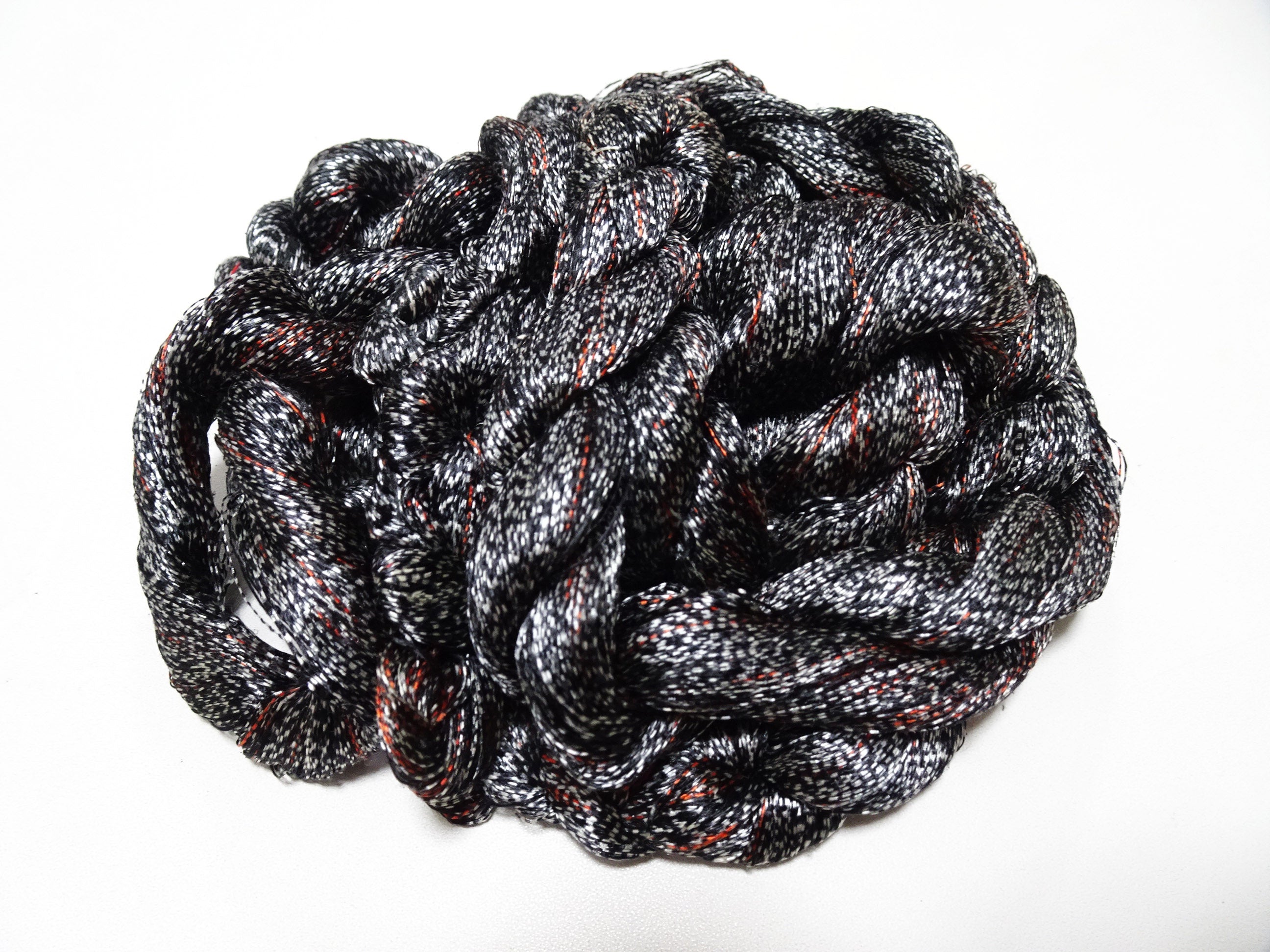 Japanese Vintage Super Rare Mud Dyeing kasuri loose Twisted Silk Thread Sets Embroidery & weave 13417