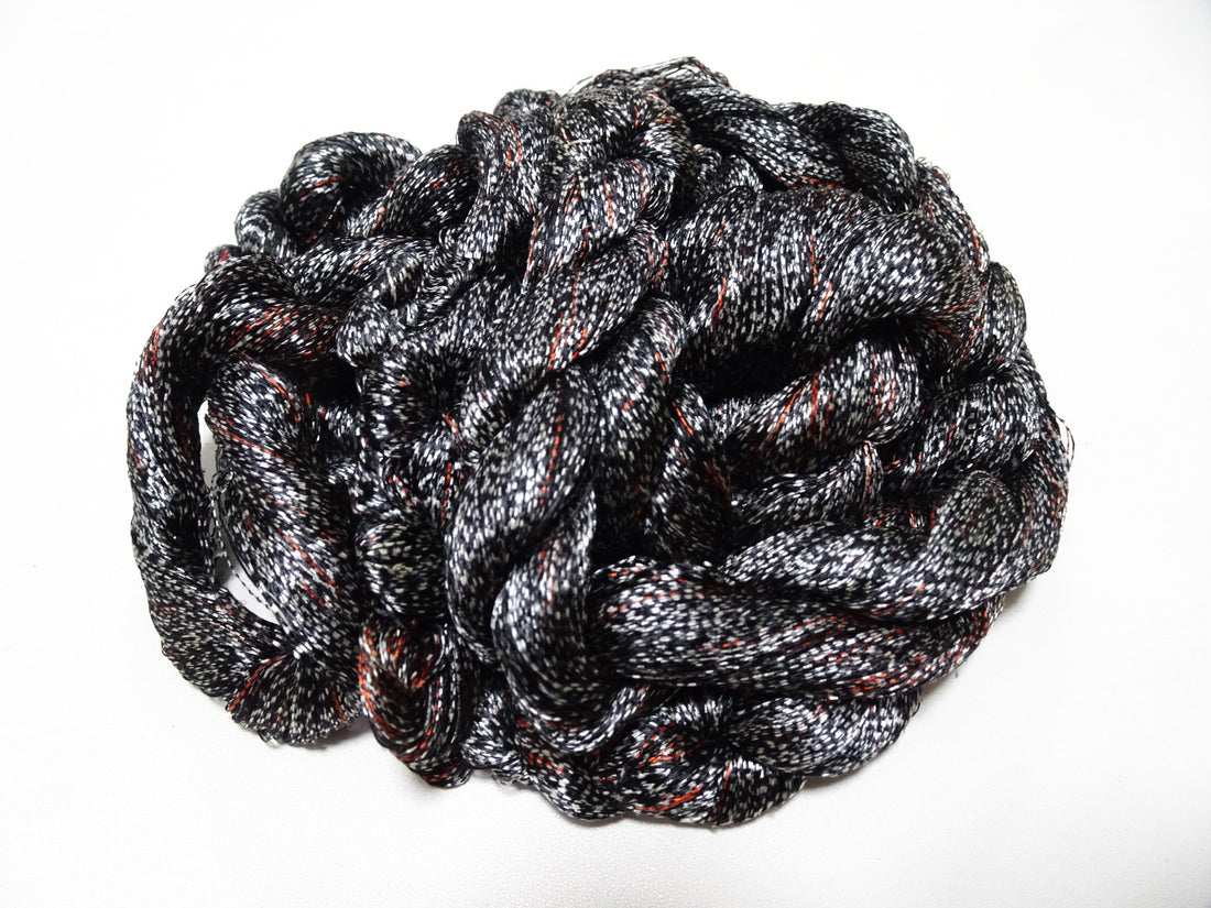 Japanese Vintage Super Rare Mud Dyeing kasuri loose Twisted Silk Thread Sets Embroidery & weave 13417