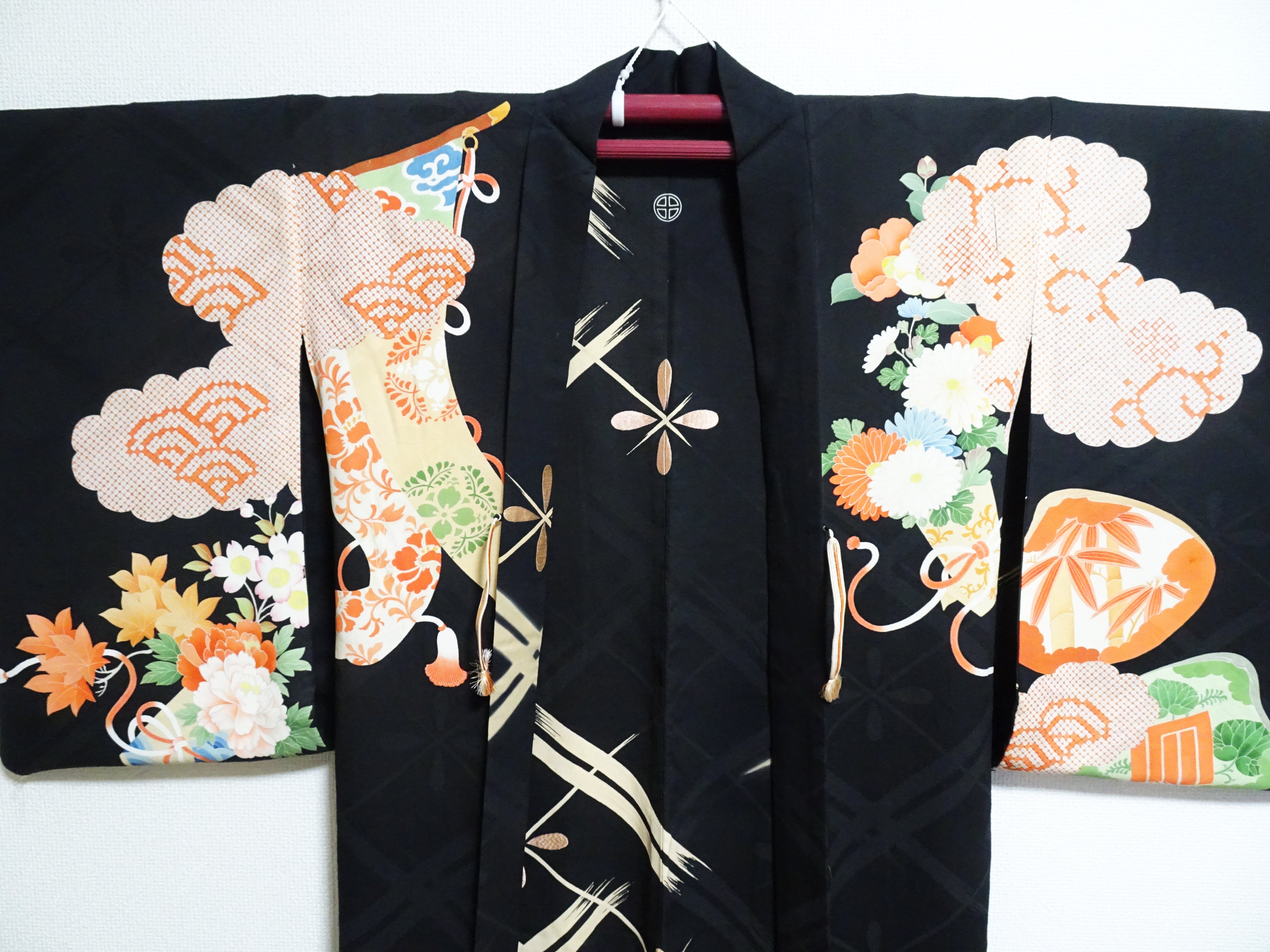 Japanese Antique high quality Super Rare Musou(reversible) Haori  7456