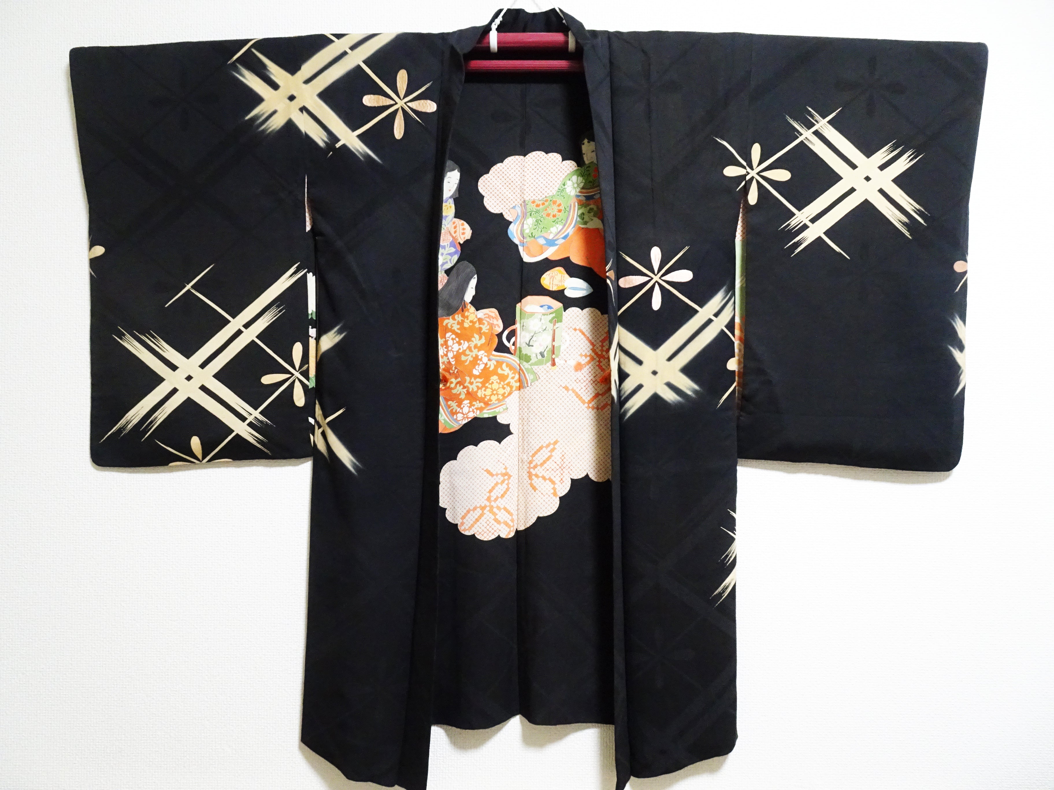 Japanese Antique high quality Super Rare Musou(reversible) Haori  7456