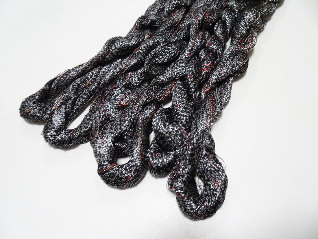 Japanese Vintage Super Rare Mud Dyeing kasuri loose Twisted Silk Thread Sets Embroidery & weave 13417