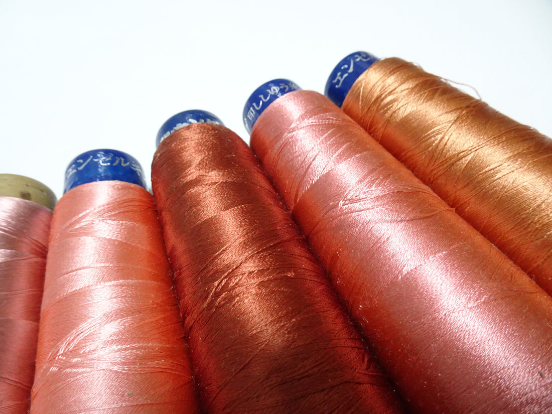 Special Price!! Japanese vintage silk thread 10sets embroidery Over 6,000 meters  16368