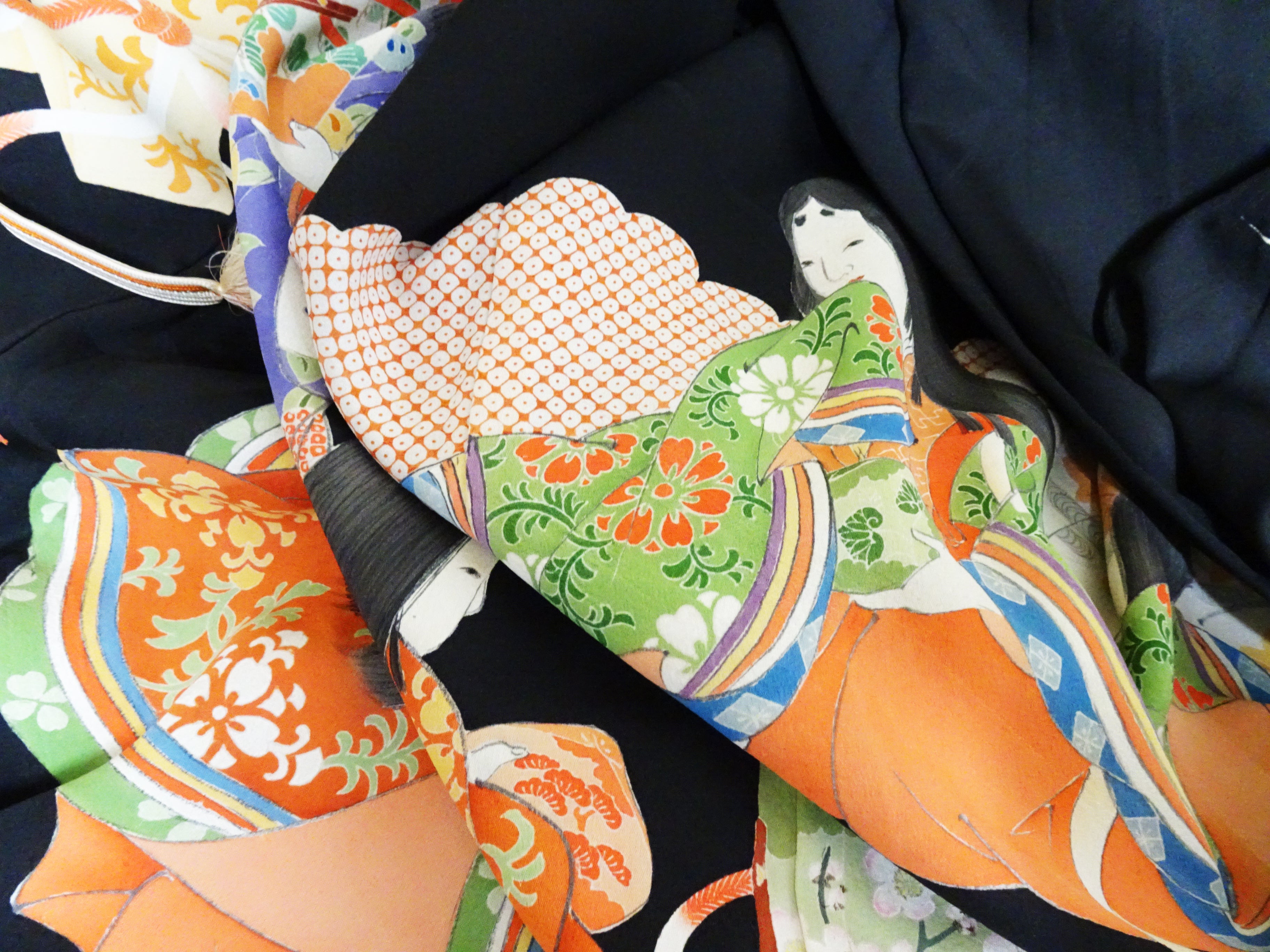 Japanese Antique high quality Super Rare Musou(reversible) Haori  7456