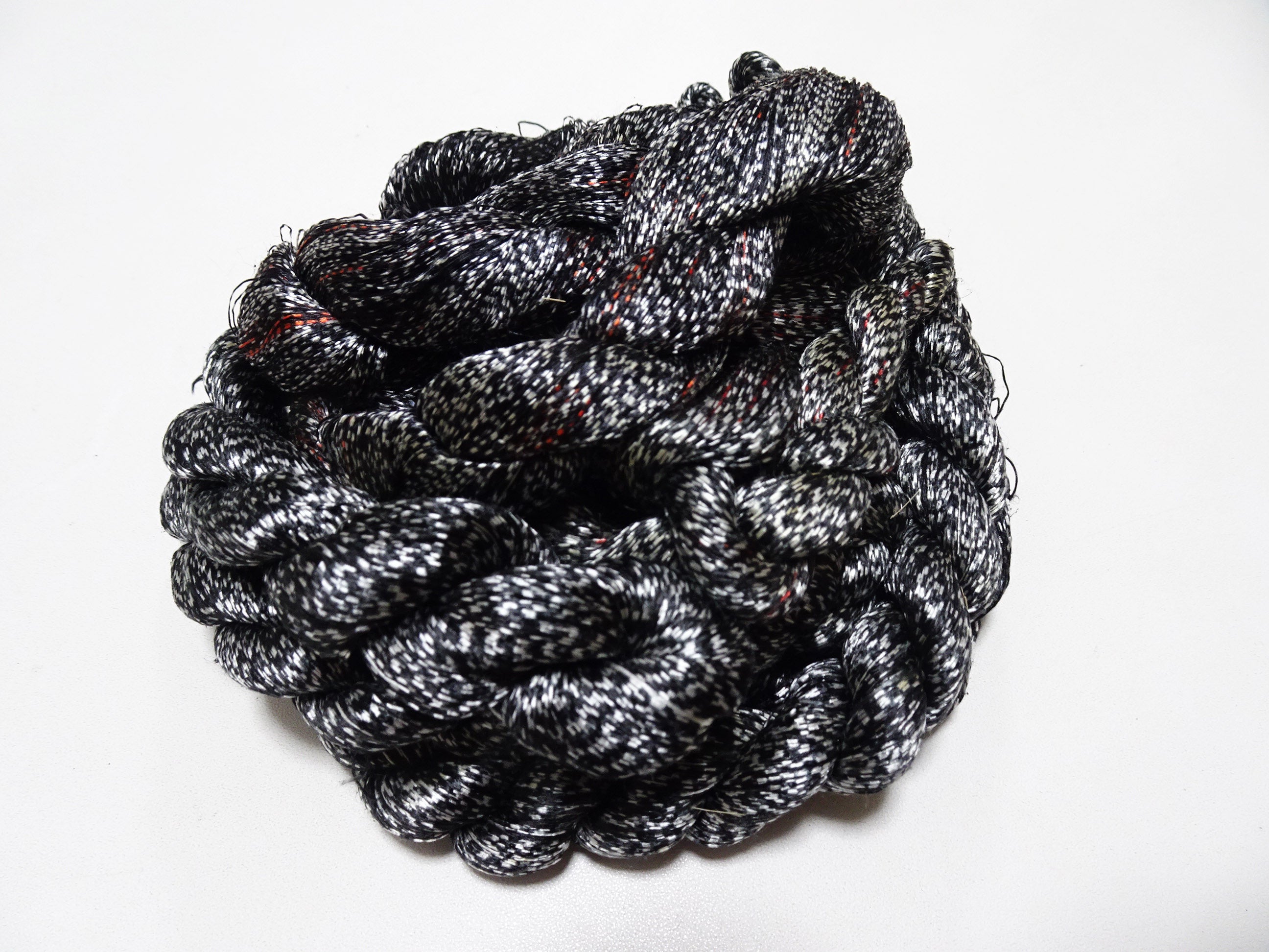 Japanese Vintage Super Rare Mud Dyeing kasuri loose Twisted Silk Thread Sets Embroidery & weave 13418