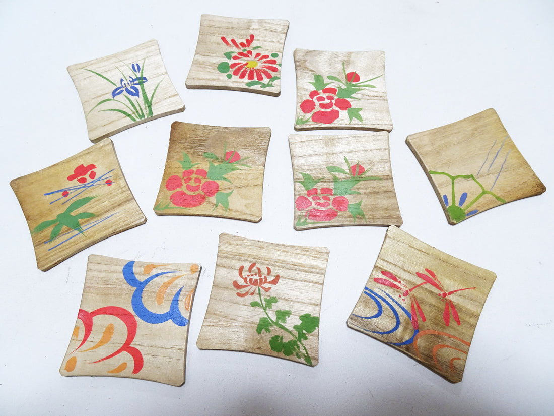 Vintage Japanese Wooden Thread Spools 10sets 17455