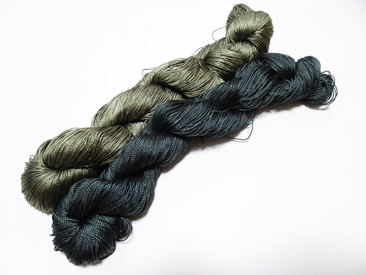 Japanese Vintage Strong Twisted Silk Thread 2sets Embroidery & Weaving 15599