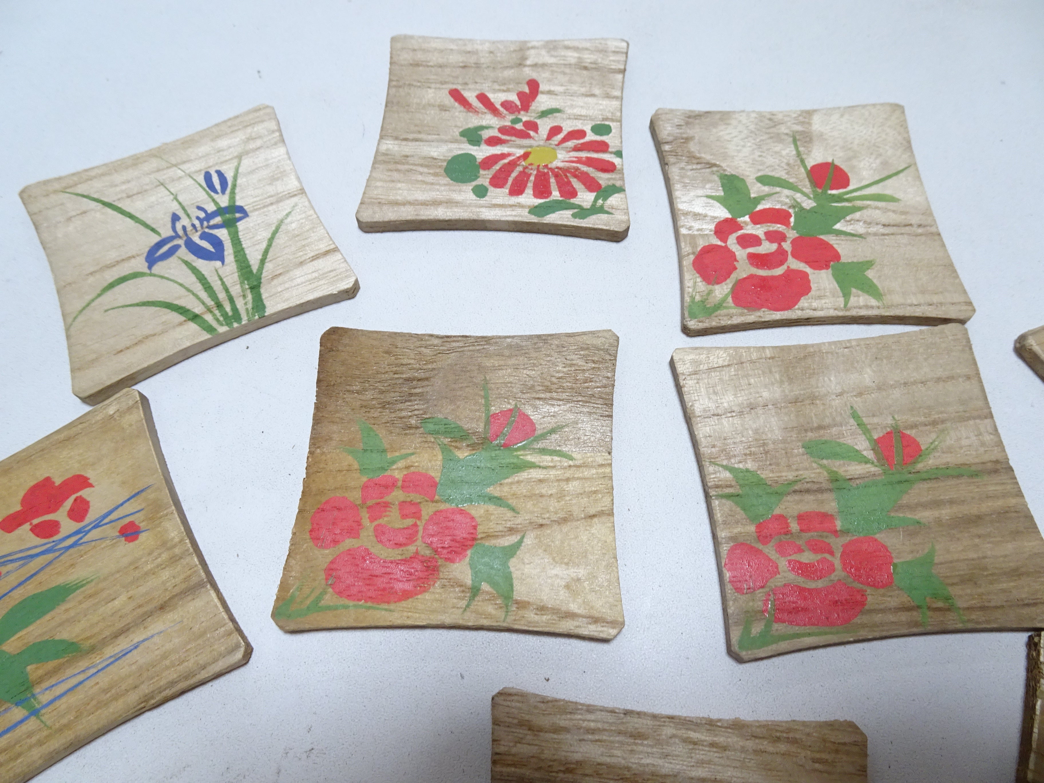 Vintage Japanese Wooden Thread Spools 10sets 17455