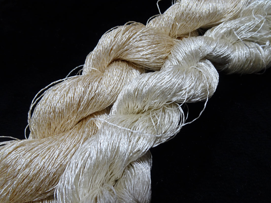 Japanese Vintage High Class Rare Silk Thread 2sets Mixture of Gold embroidery 17901
