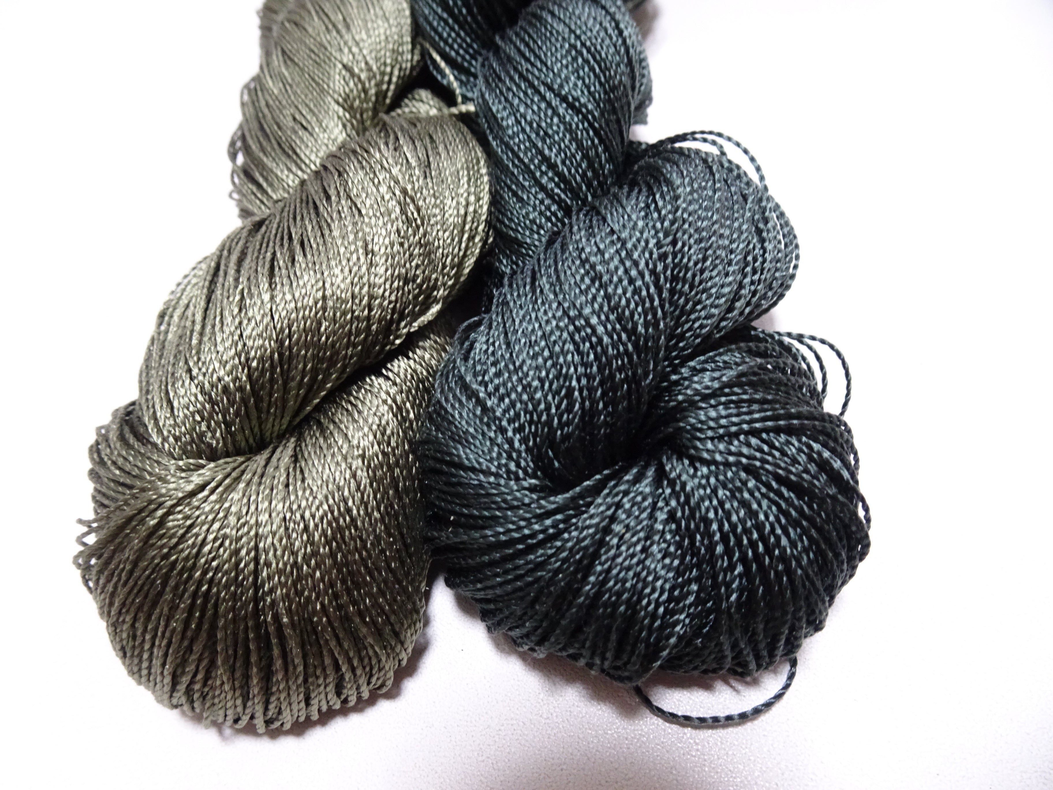 Japanese Vintage Strong Twisted Silk Thread 2sets Embroidery & Weaving 15599