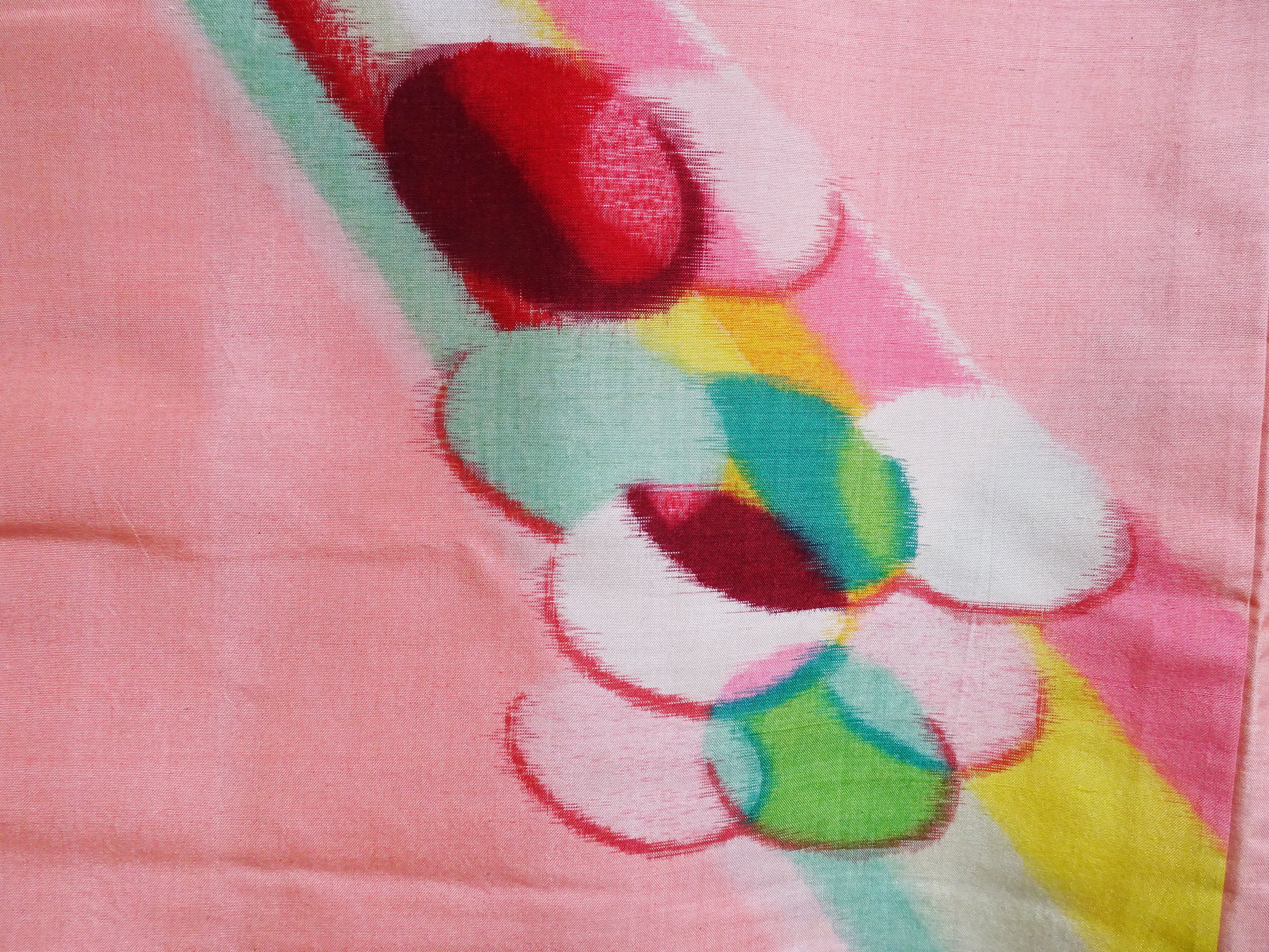 Japanese Antique high quality Super Rare Meisen Haori  art deco The show! and spotlight 7457