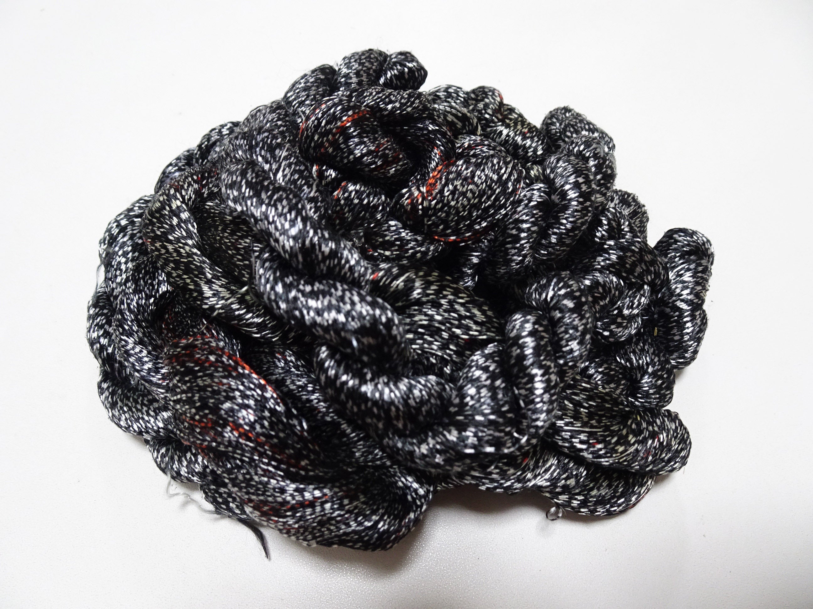 Japanese Vintage Super Rare Mud Dyeing kasuri loose Twisted Silk Thread Sets Embroidery & weave 13419