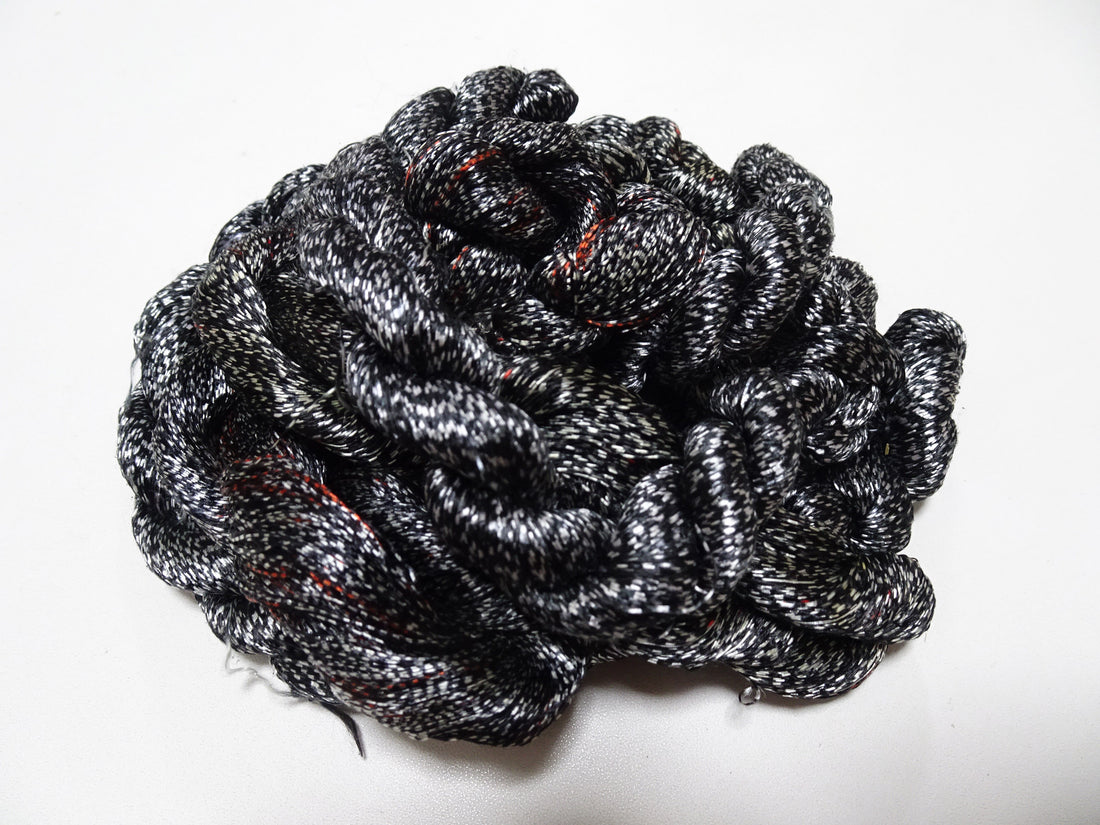 Japanese Vintage Super Rare Mud Dyeing kasuri loose Twisted Silk Thread Sets Embroidery & weave 13419