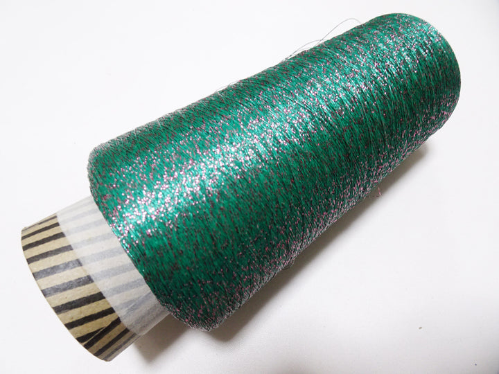 Super Special price! Japanese vintage metallic lame thread embroidery 5000M 9347