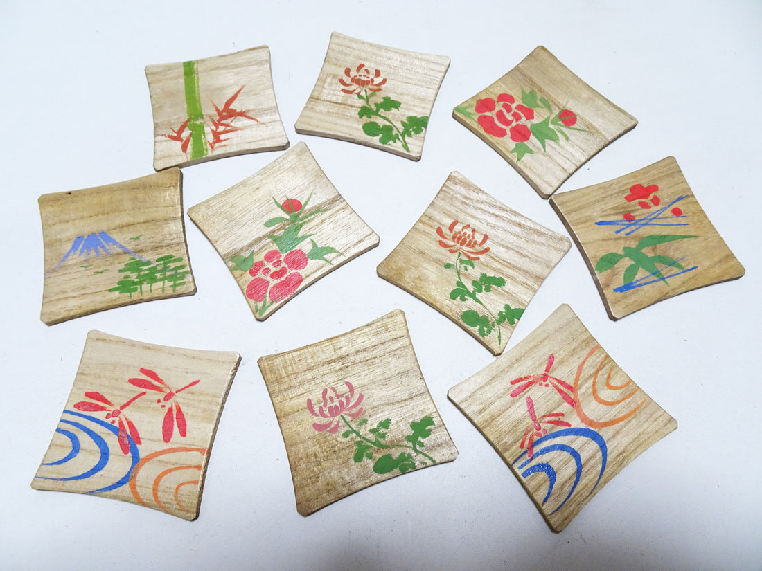 Vintage Japanese Wooden Thread Spools 10sets 17456