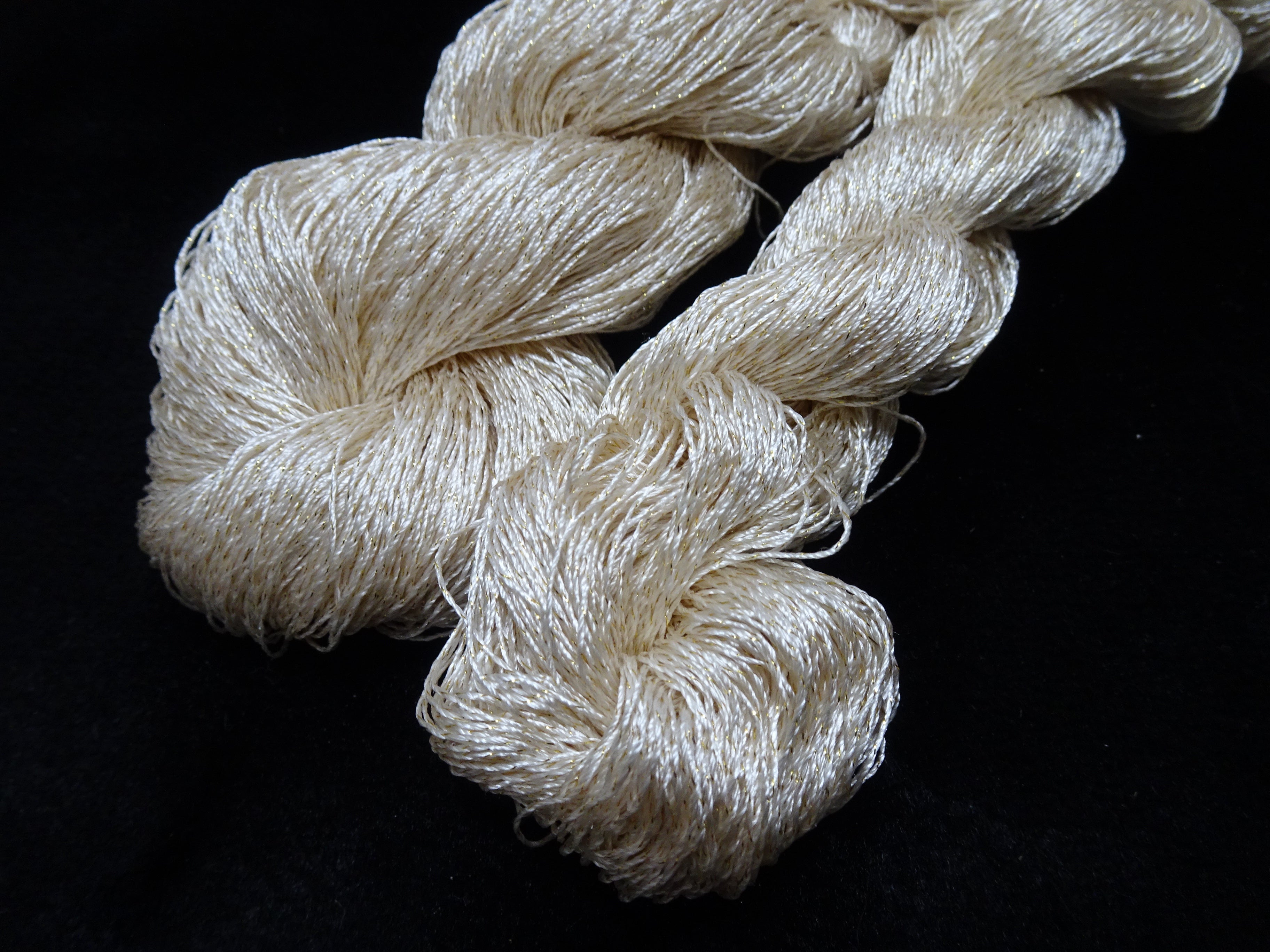Japanese Vintage High Class Rare Silk Thread 2sets Mixture of Gold embroidery 17902