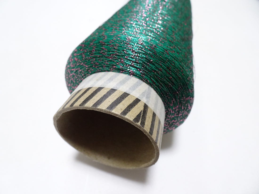 Super Special price! Japanese vintage metallic lame thread embroidery 5000M 9347