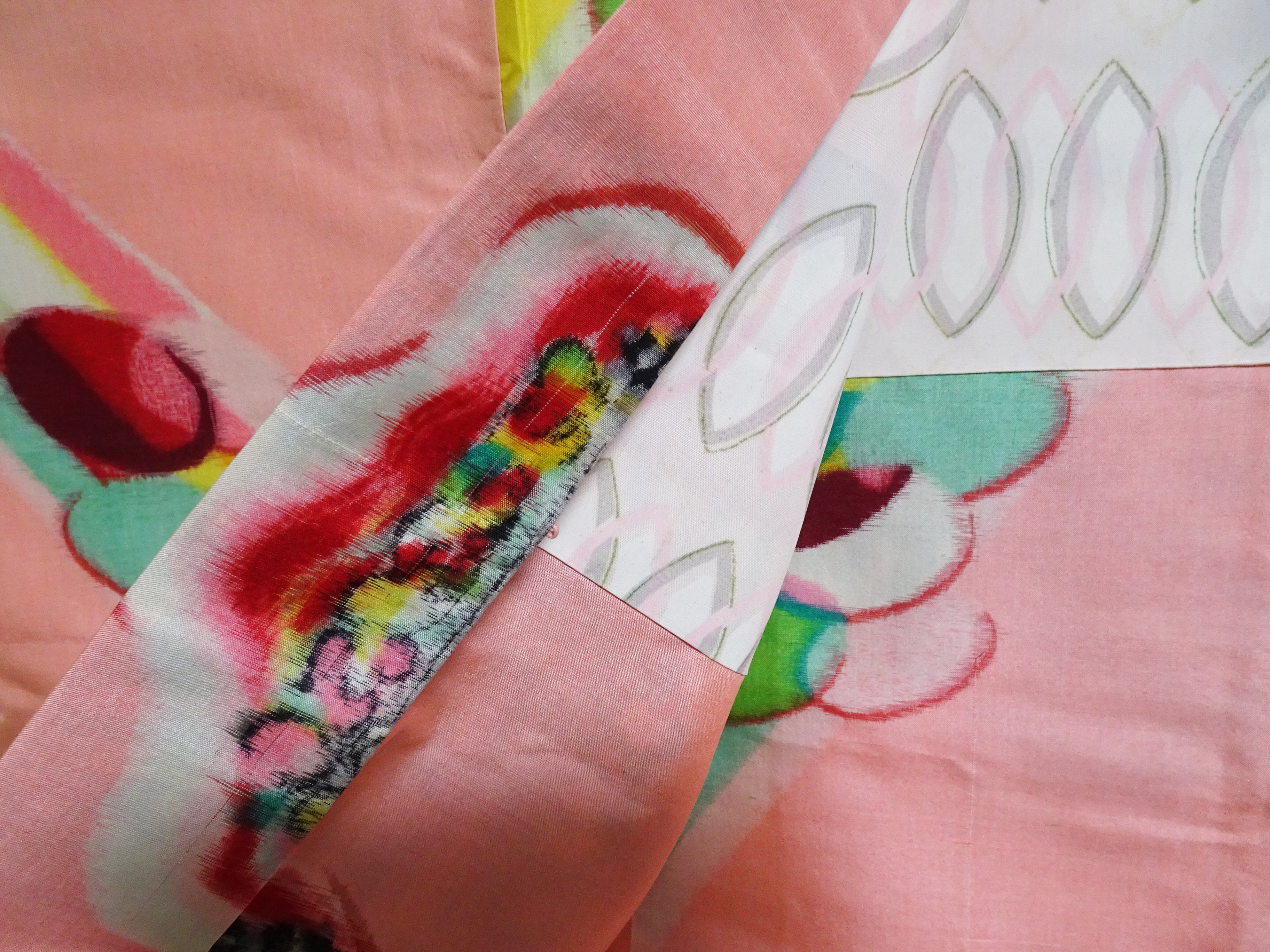 Japanese Antique high quality Super Rare Meisen Haori  art deco The show! and spotlight 7457