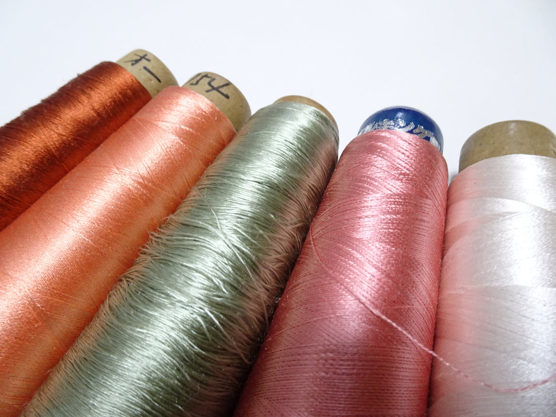 Special Price!! Japanese vintage silk thread 10sets embroidery Over 6,000 meters  16370