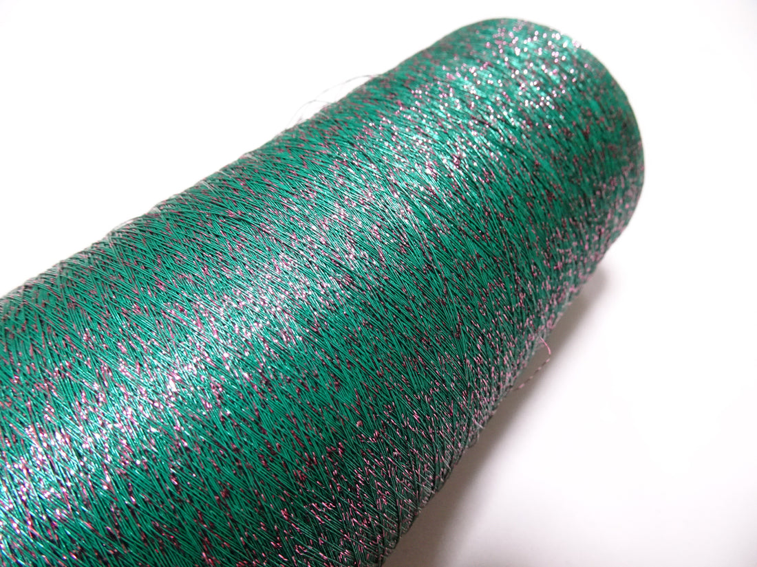 Super Special price! Japanese vintage metallic lame thread embroidery 5000M 9347