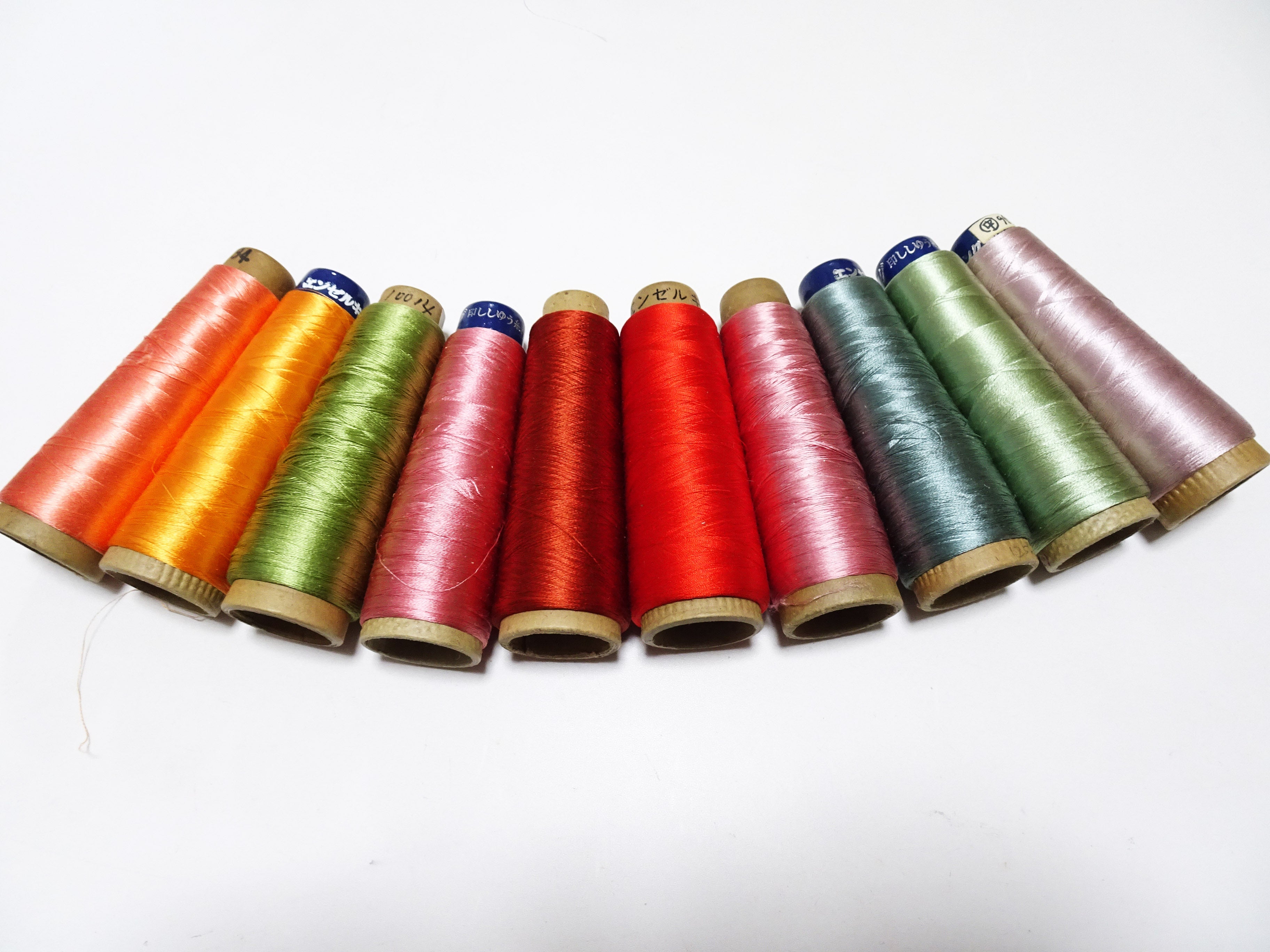 Special Price!! Japanese vintage silk thread 10sets embroidery Over 6,000 meters  16371