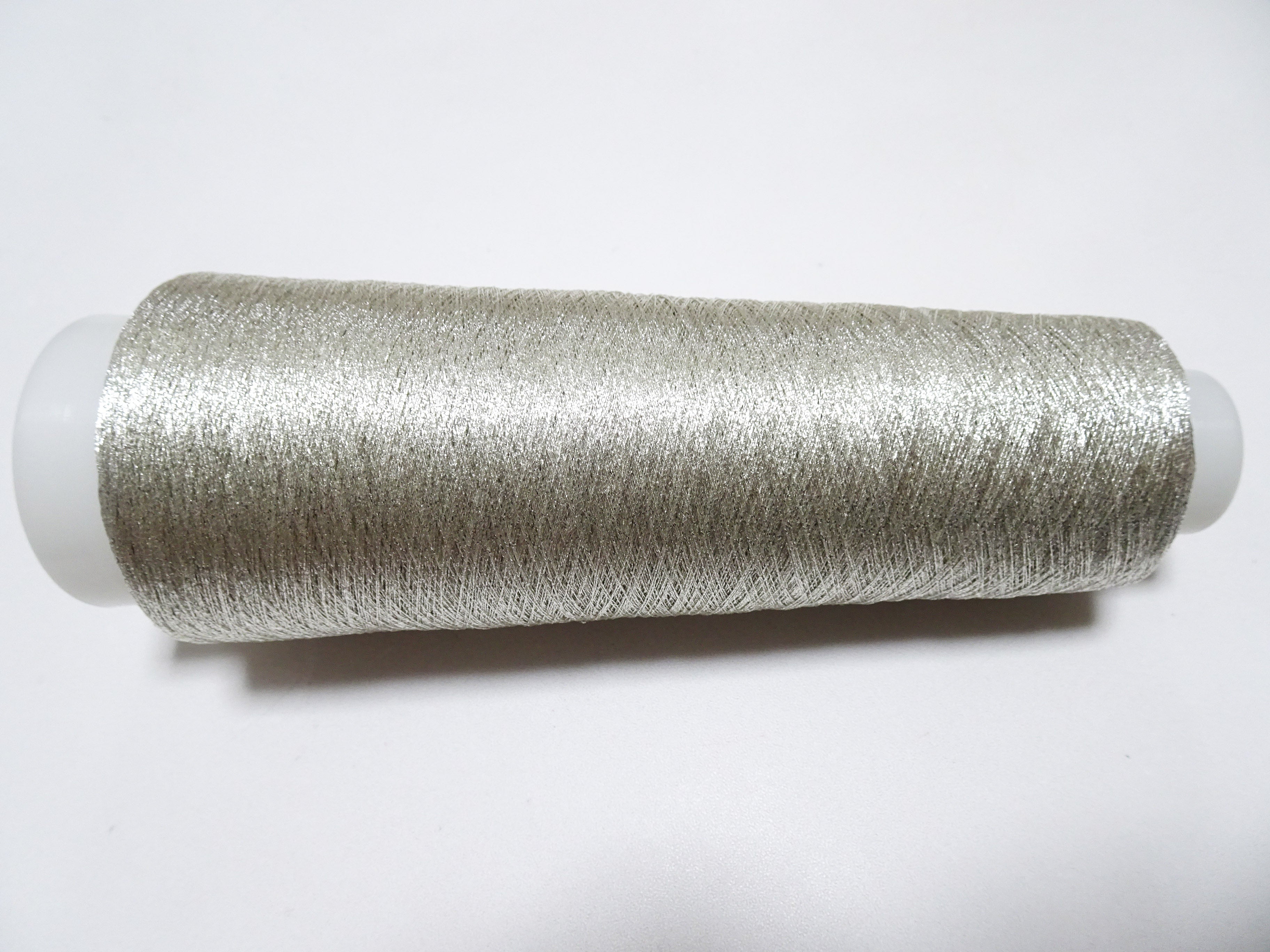 Japanese Vintage Silver Leaf Thread With Spiral Metallic Wrap Embroidery 2000M  0.16mm  16480