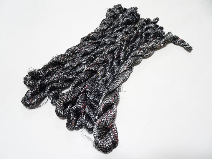 Japanese Vintage Super Rare Mud Dyeing kasuri loose Twisted Silk Thread Sets Embroidery & weave 13420