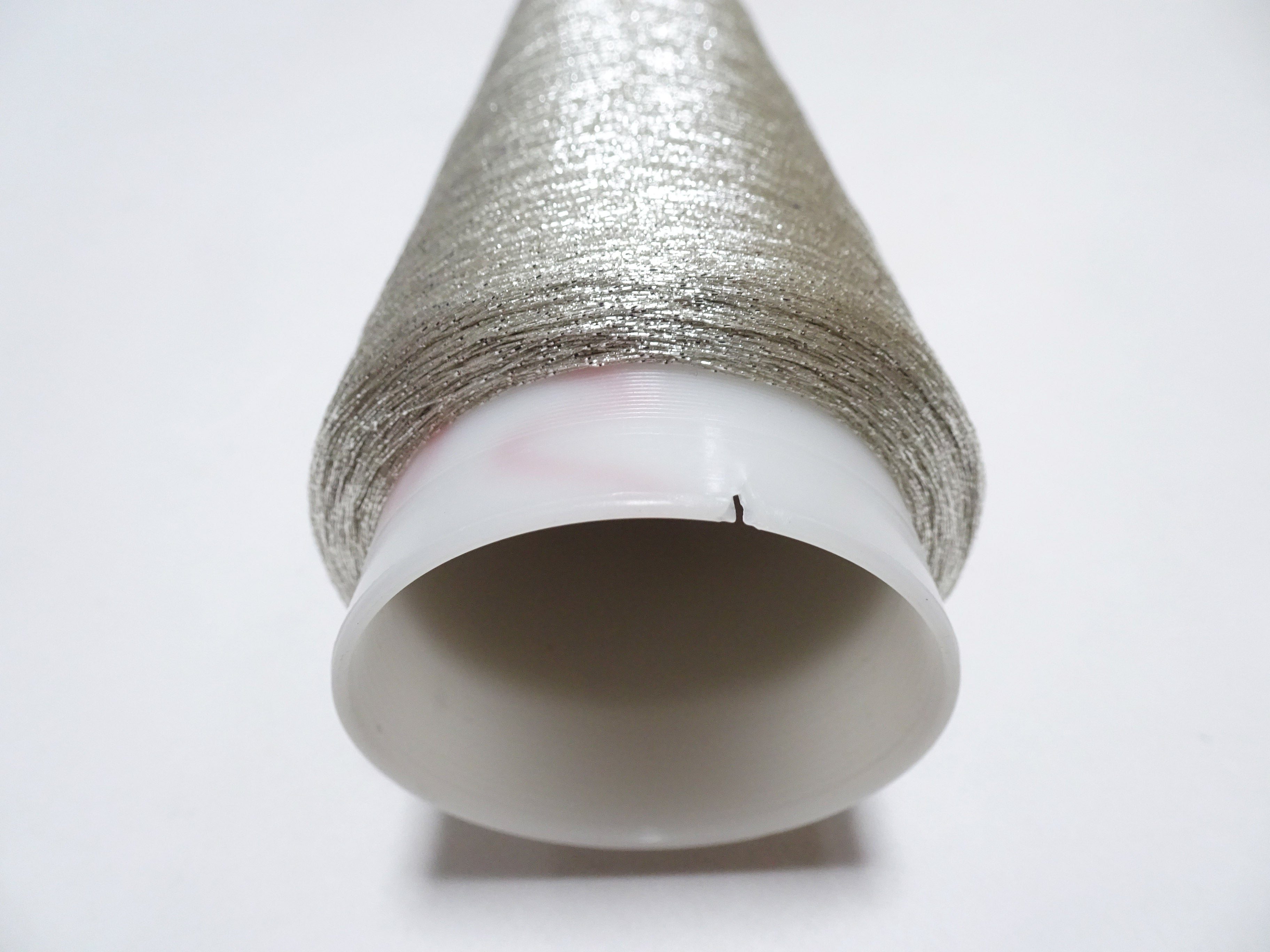 Japanese Vintage Silver Leaf Thread With Spiral Metallic Wrap Embroidery 2000M  0.16mm  16480