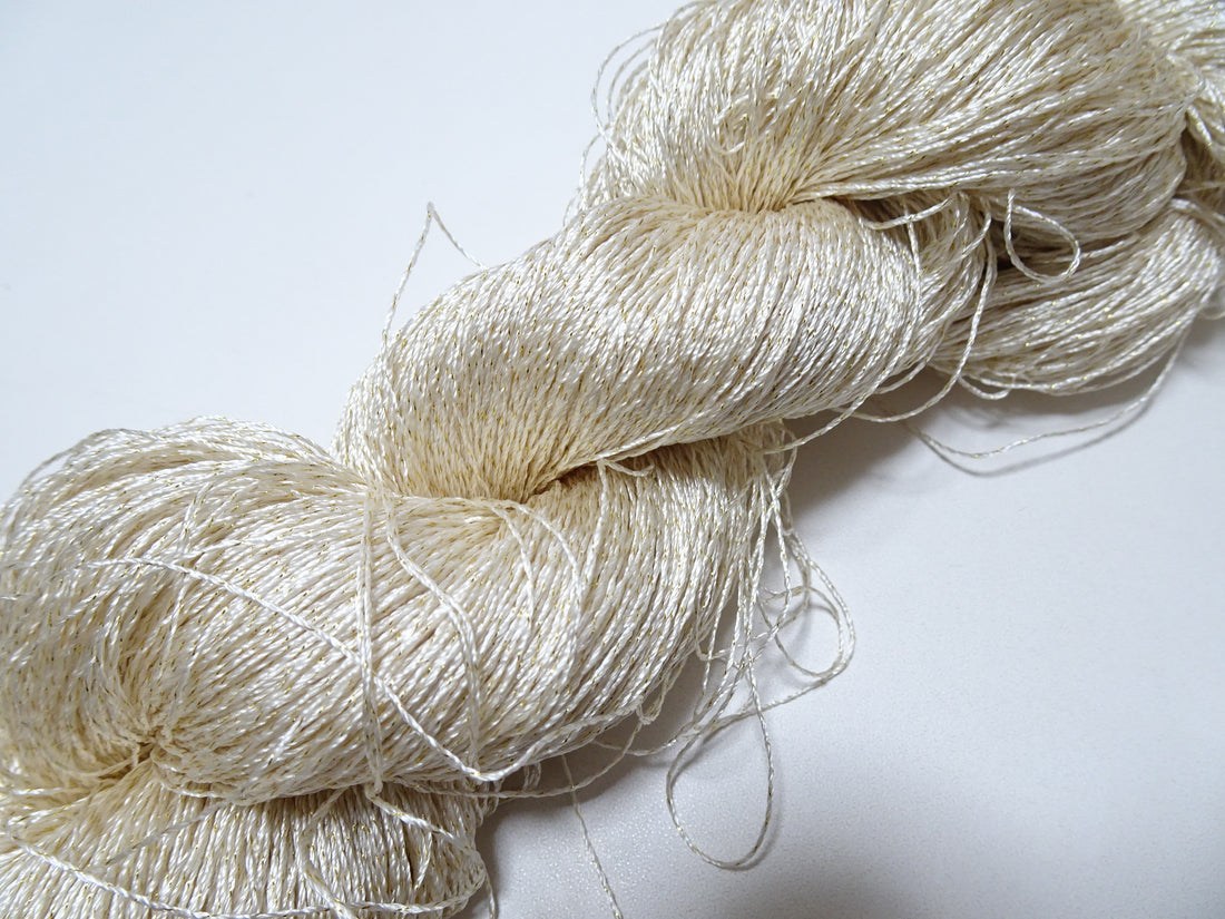 Japanese vintage high class rare silk thread Mixture of Gold embroidery 9521